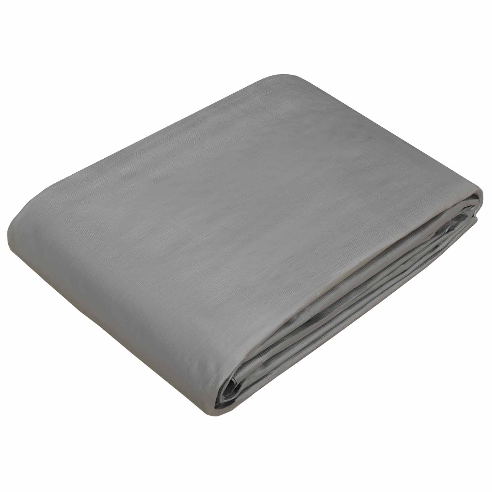 Plane mit Ösen Hellgrau 3 x 4 m 260 gsm PE