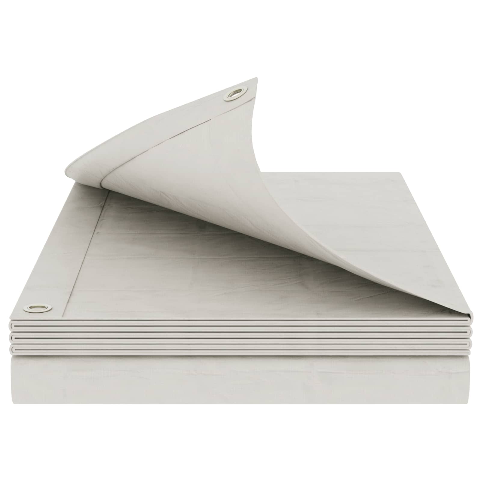Plane mit Ösen Weiß 8 x 12 m 90 gsm PE