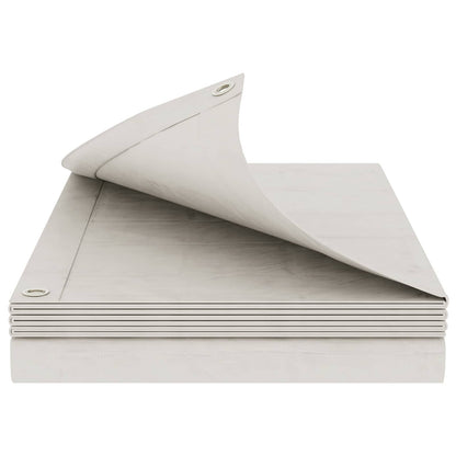Plane mit Ösen Weiß 6 x 8 m 180 gsm PE