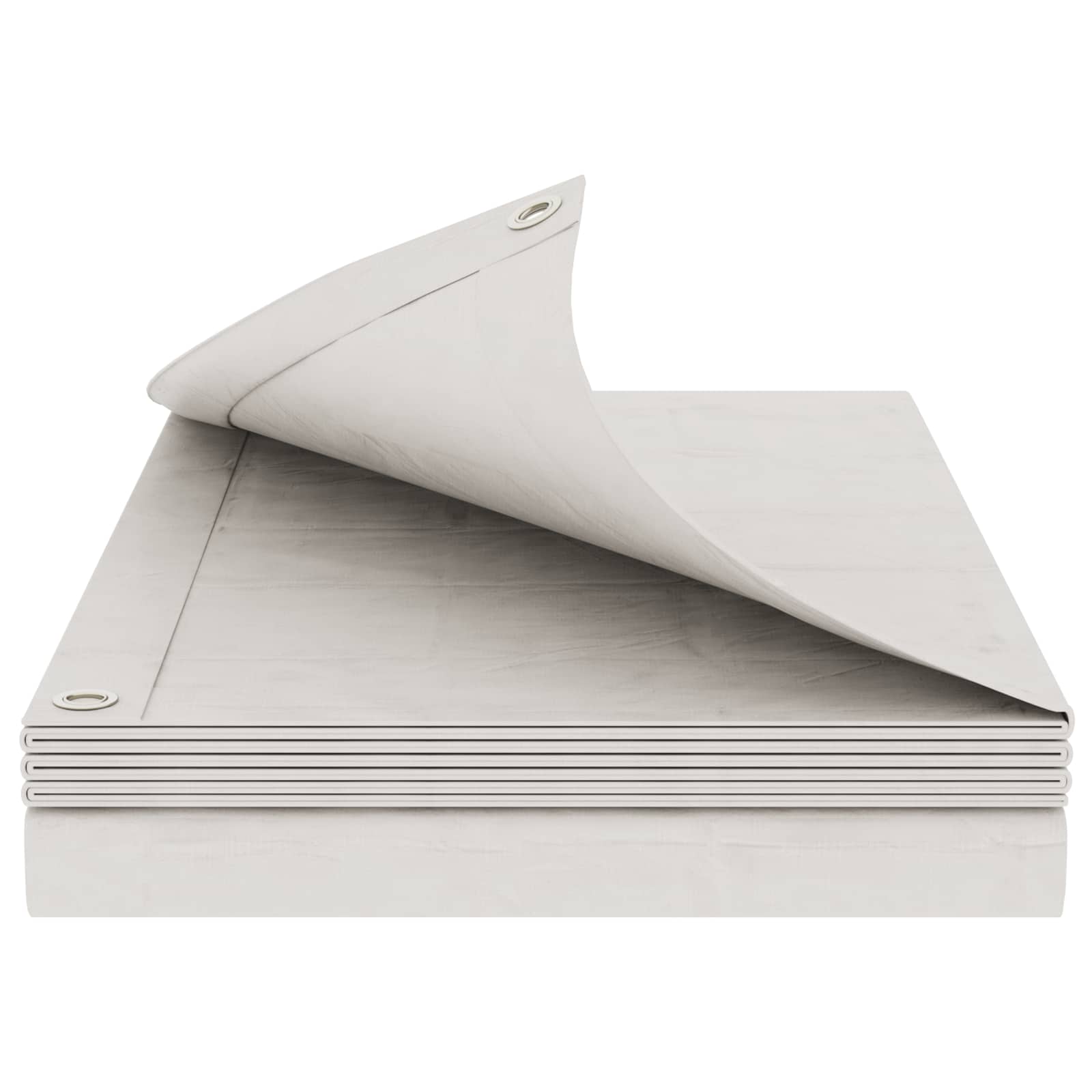Plane mit Ösen Weiß 3 x 4 m 260 gsm PE