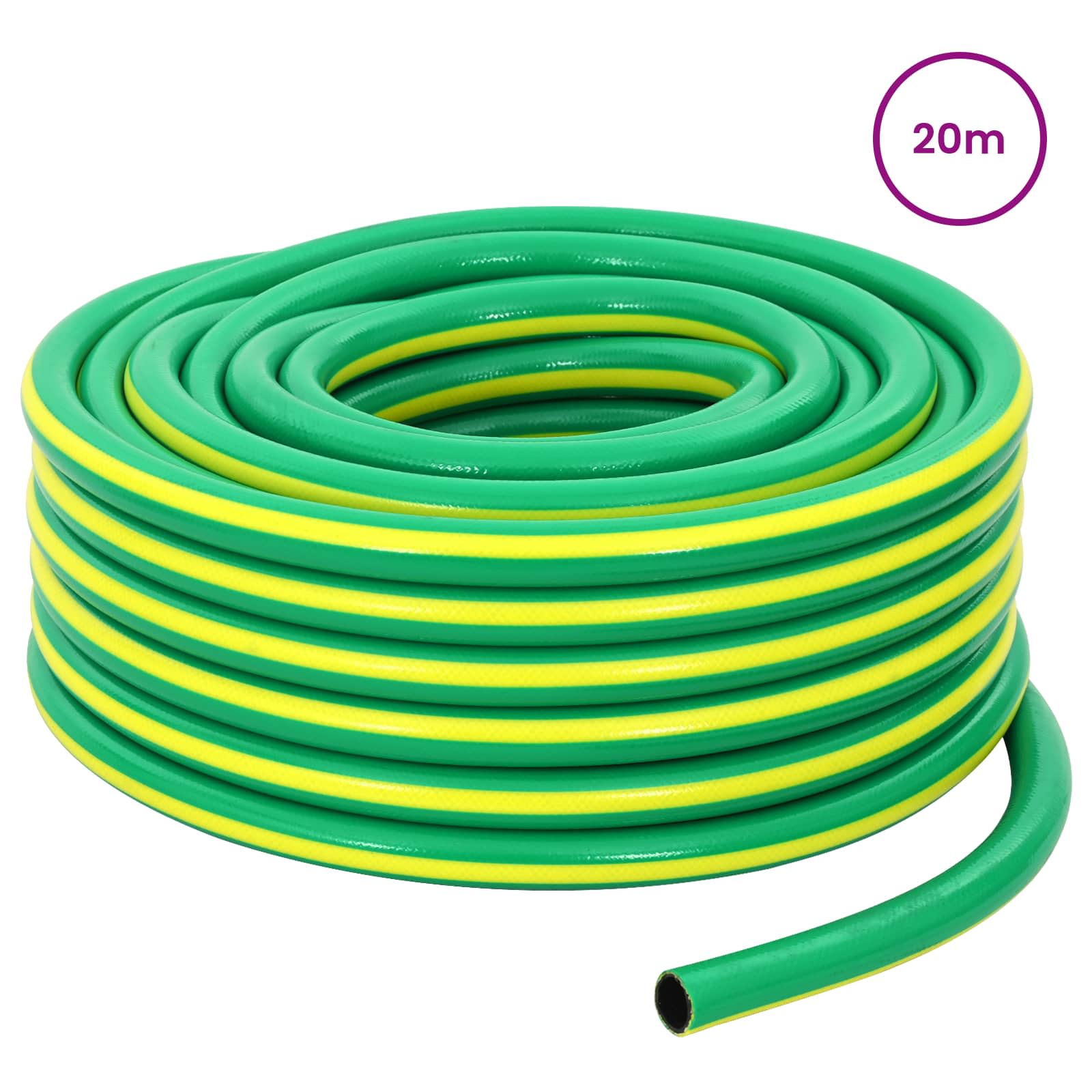 Gartenschlauch 5-lagig Grün und Gelb 12 mm PVC