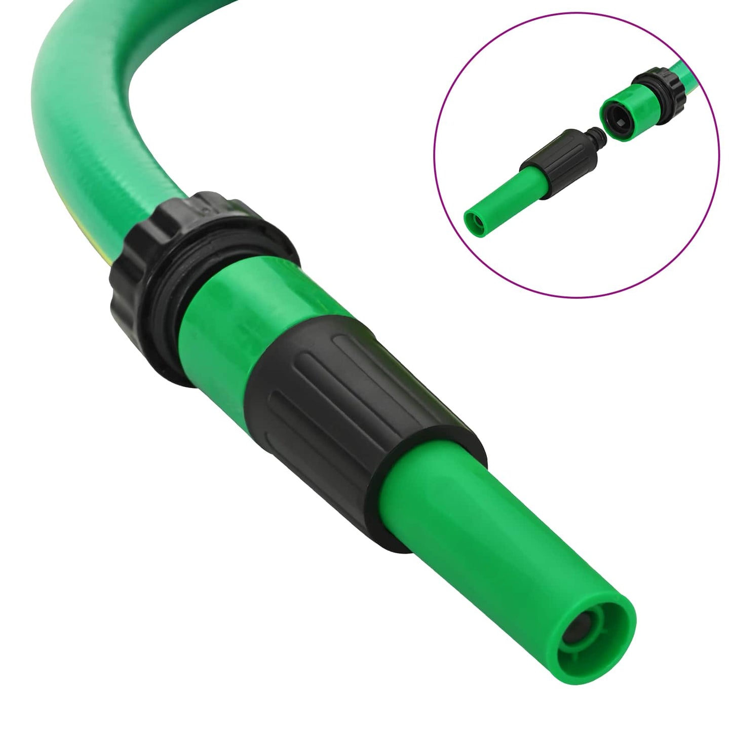 Gartenschlauch 5-lagig Grün und Gelb 12 mm 30 m PVC