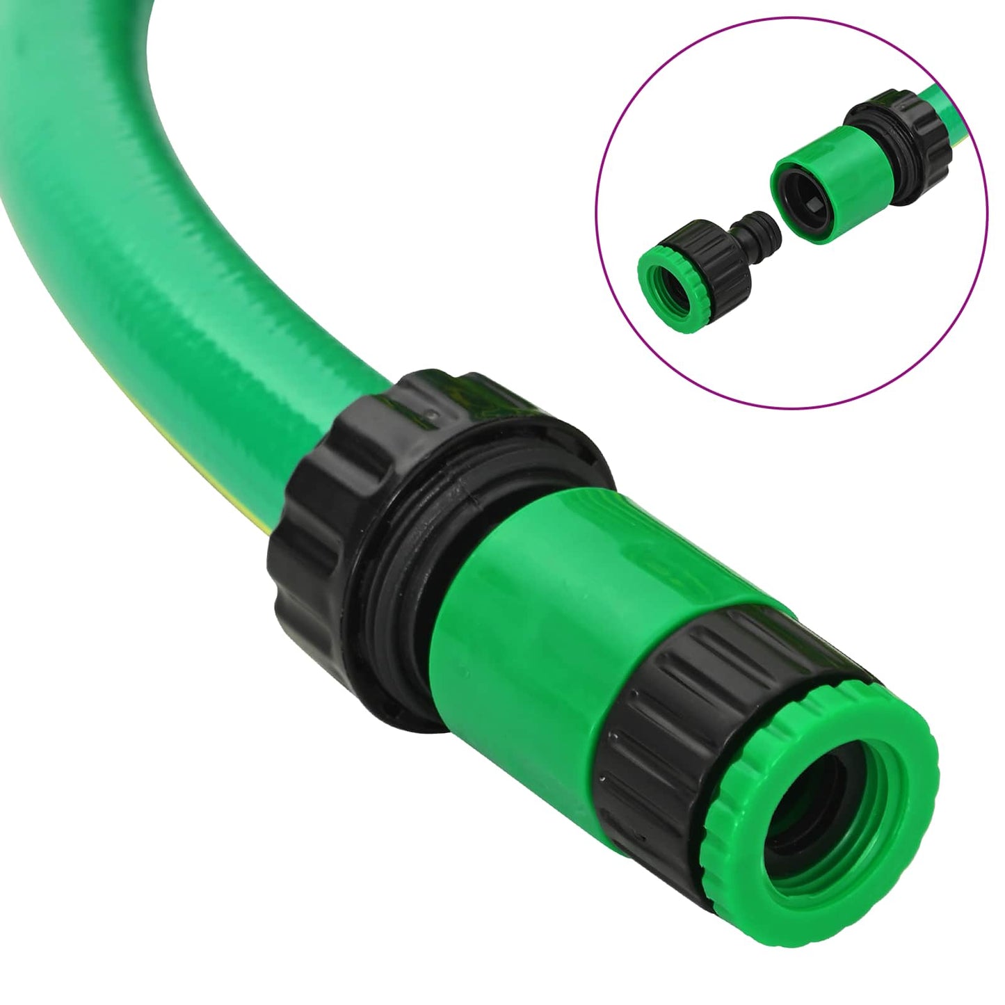 Gartenschlauch 5-lagig Grün und Gelb 12 mm 30 m PVC