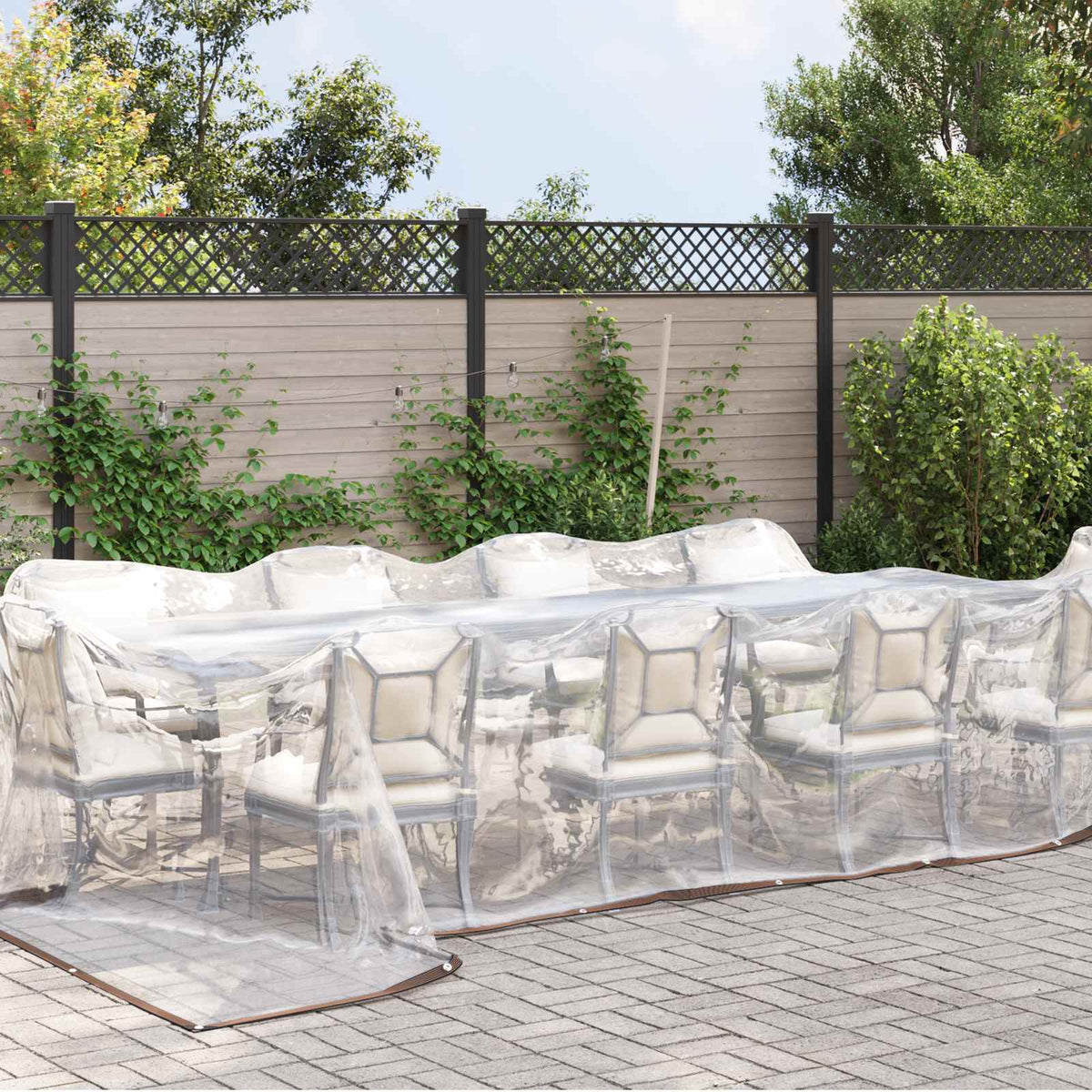 Planen 140 gsm Transparent 4 x 7 m PE