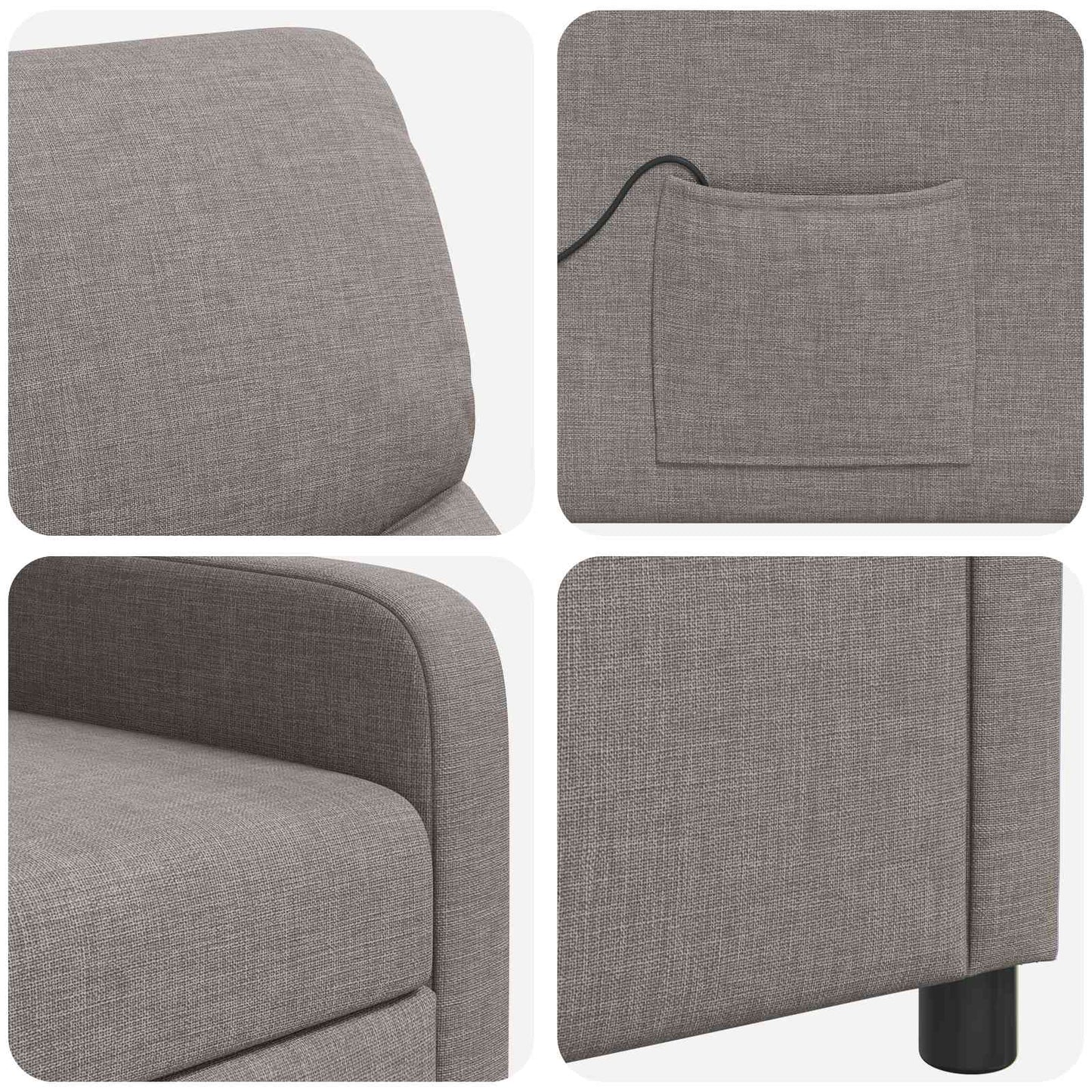 Massage Relaxsessel Taupe