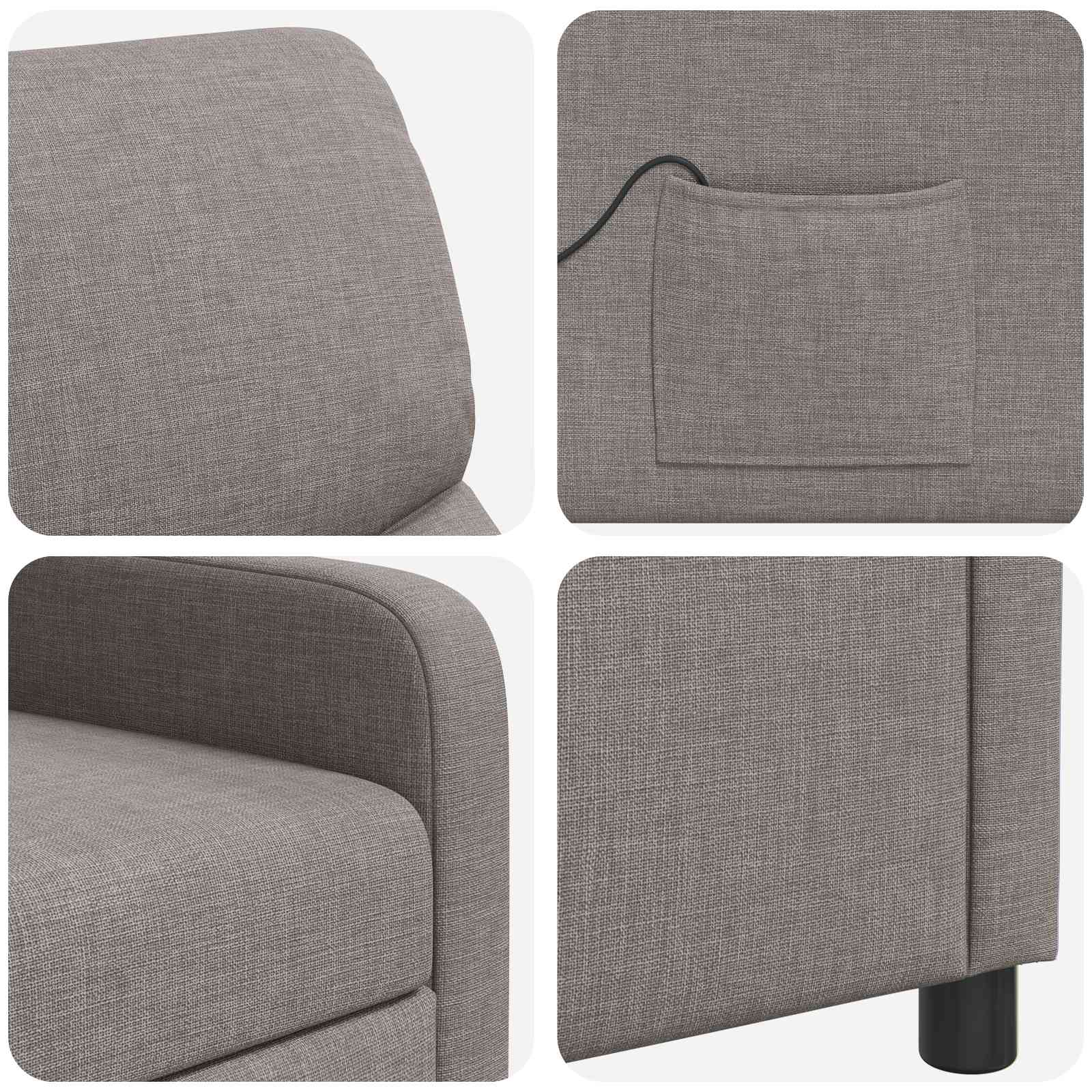 Massage Relaxsessel Taupe