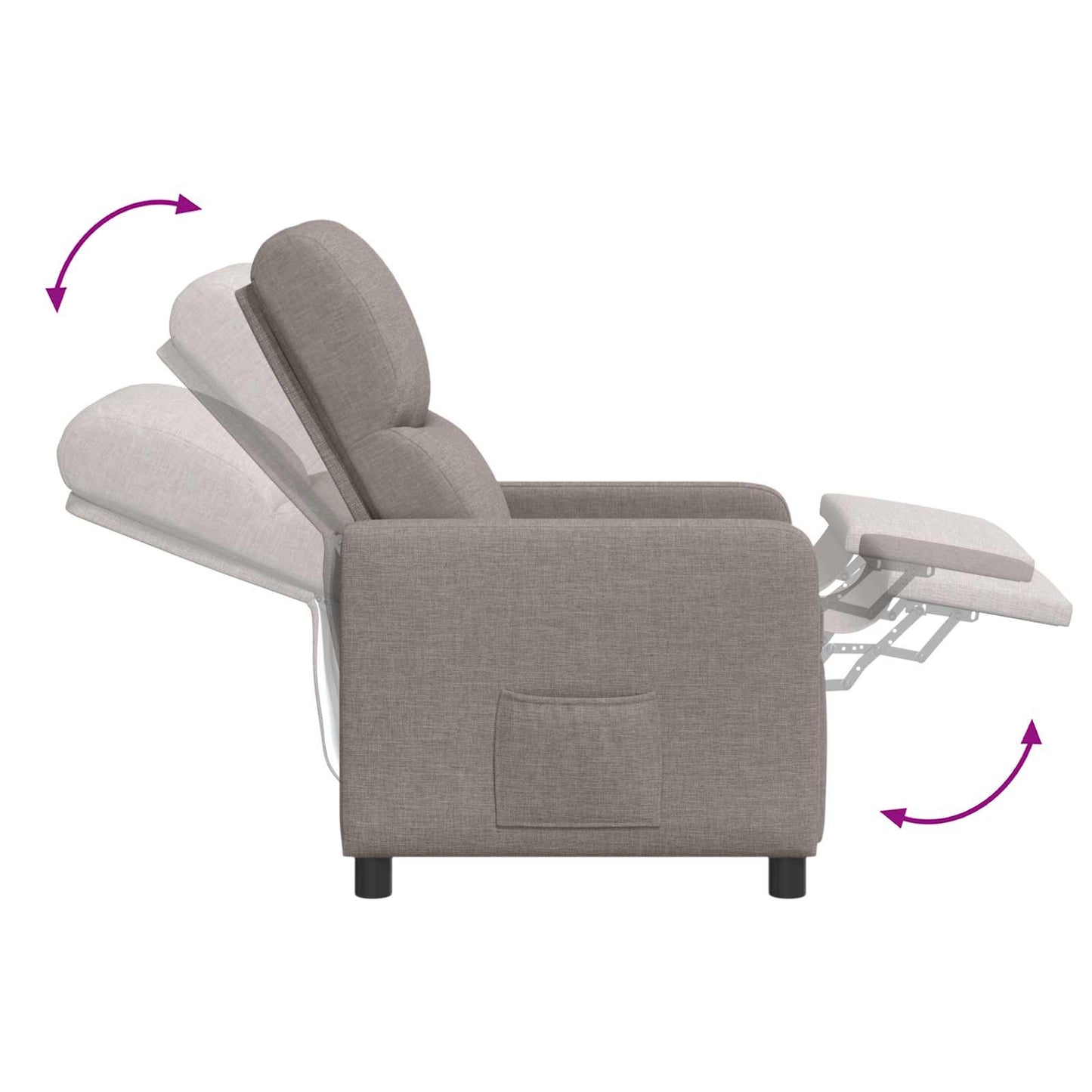 Massage Relaxsessel Taupe