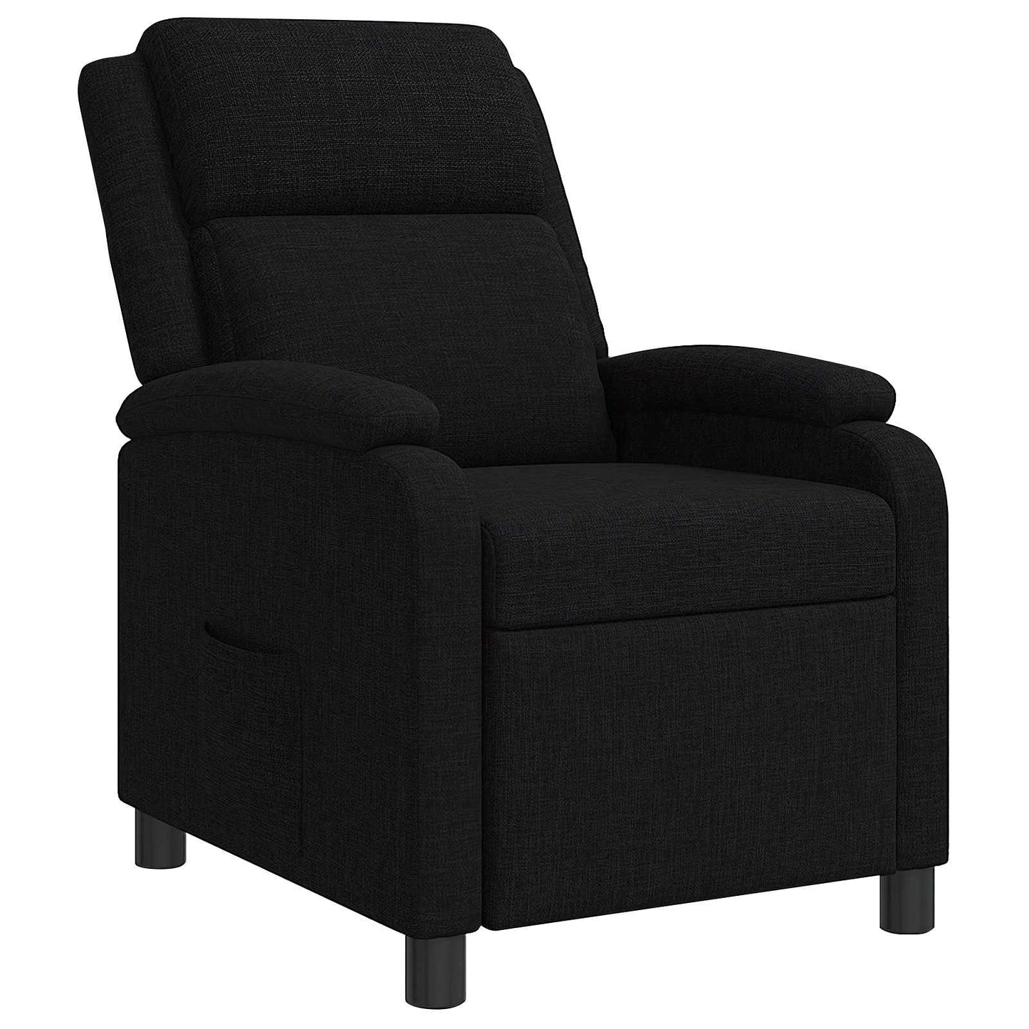 Liegesessel Schwarz Stoff