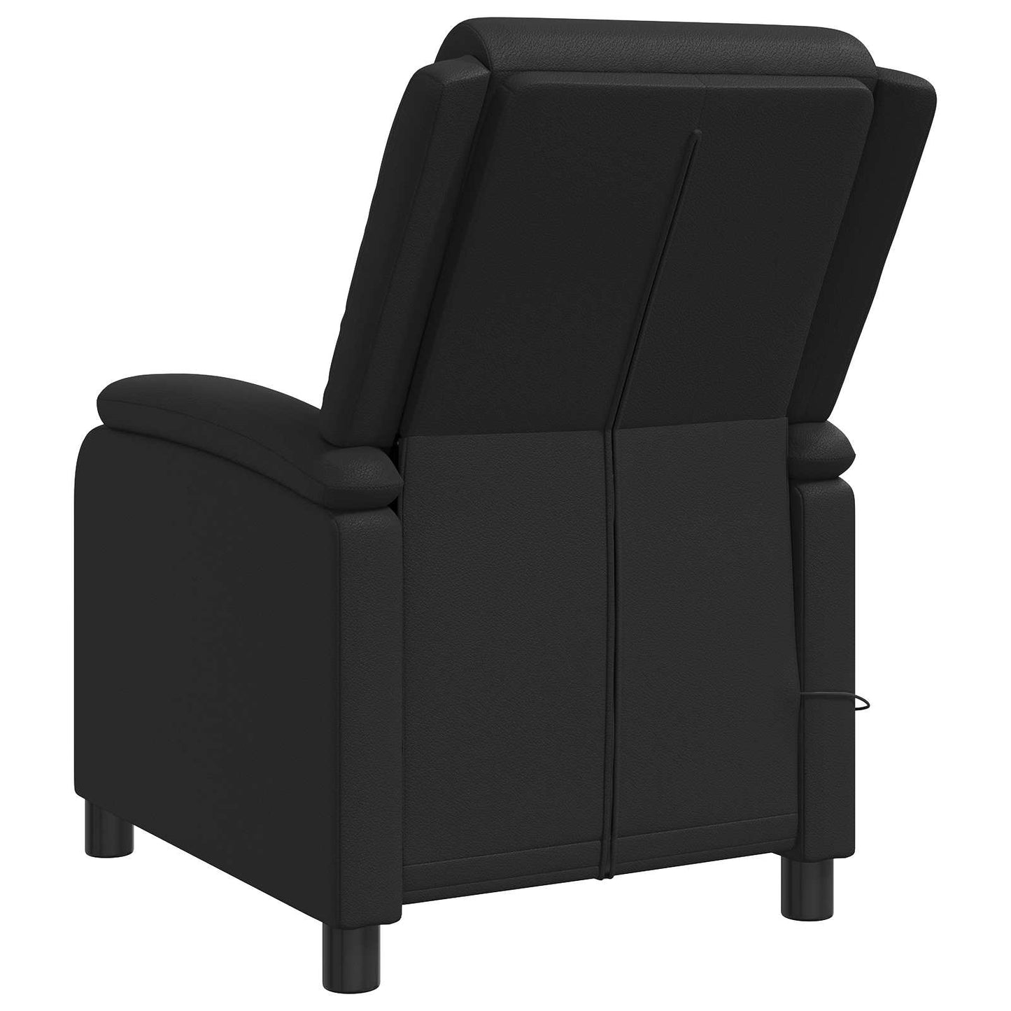 Massage Relaxsessel Schwarz Kunstleder