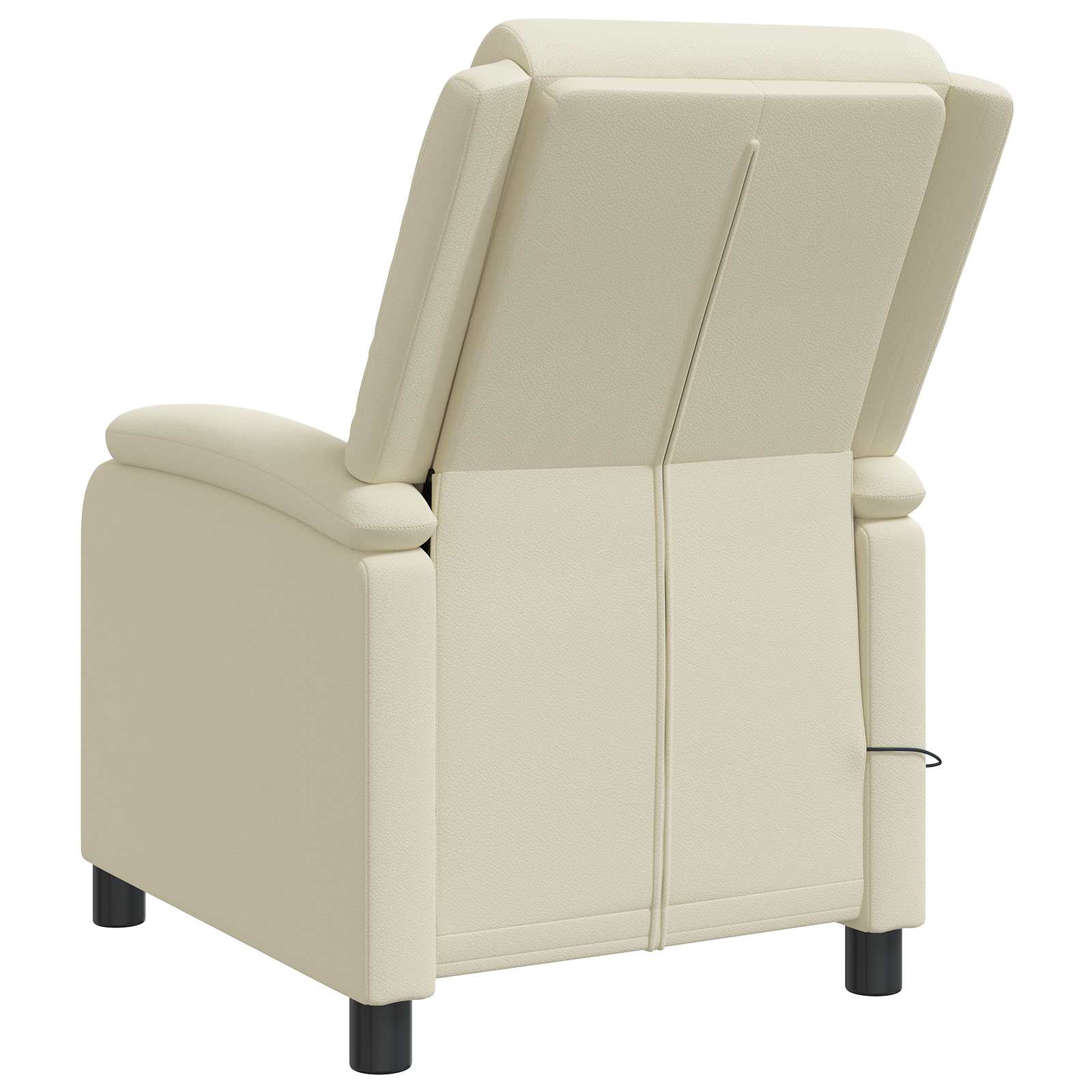 Massage Relaxsessel Creme Kunstleder