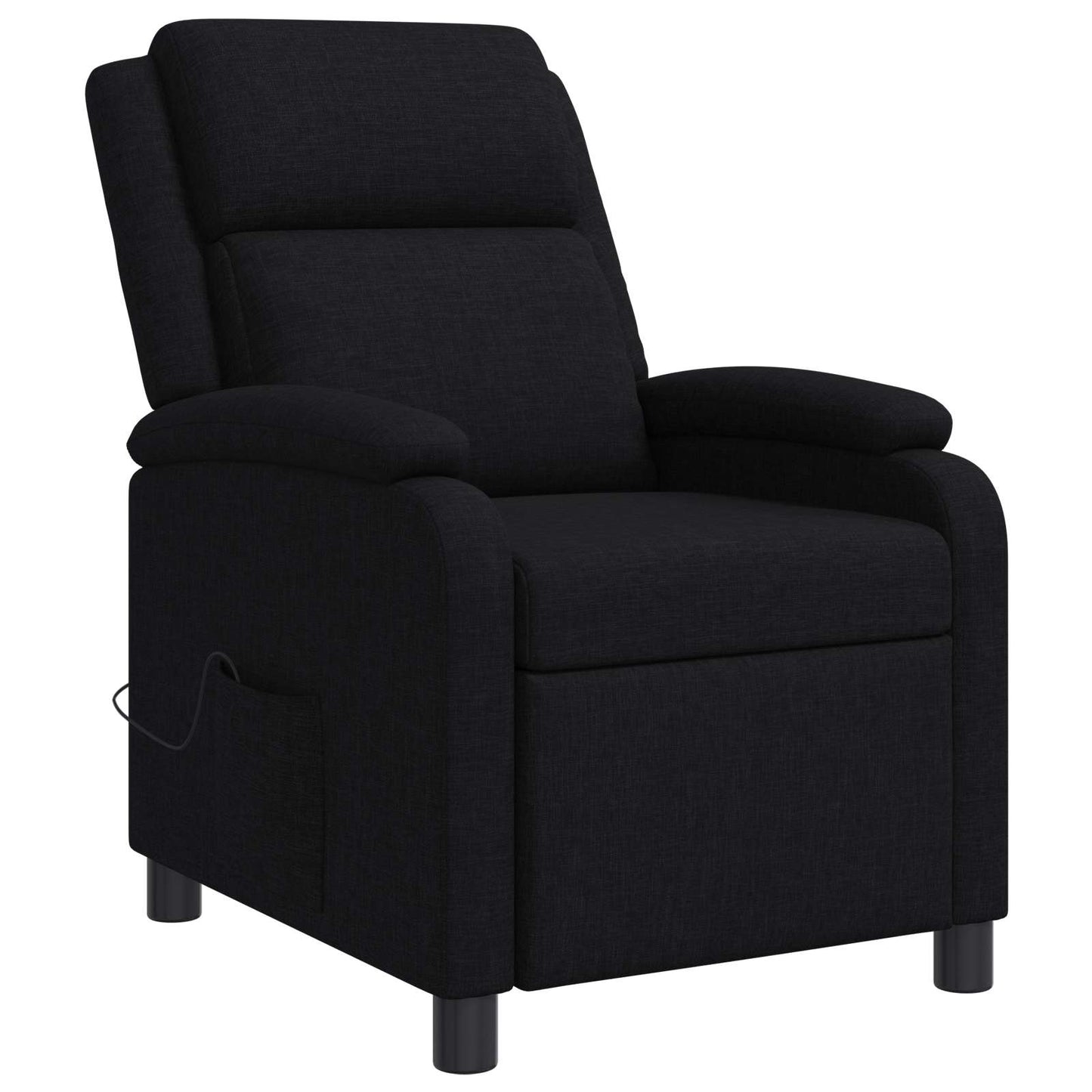 Massage Relaxsessel Schwarz Stoff