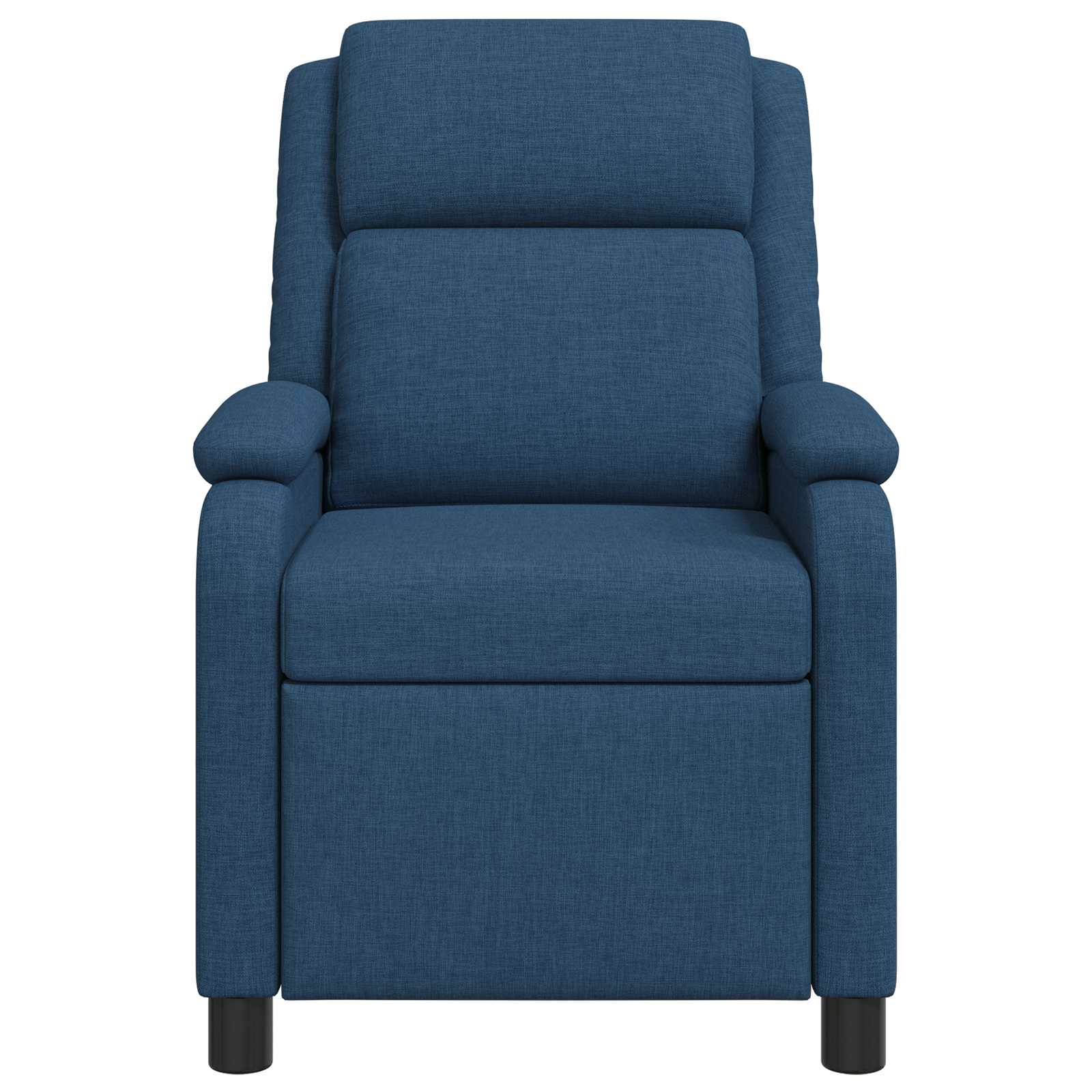 Massage Relaxsessel Blau Stoff