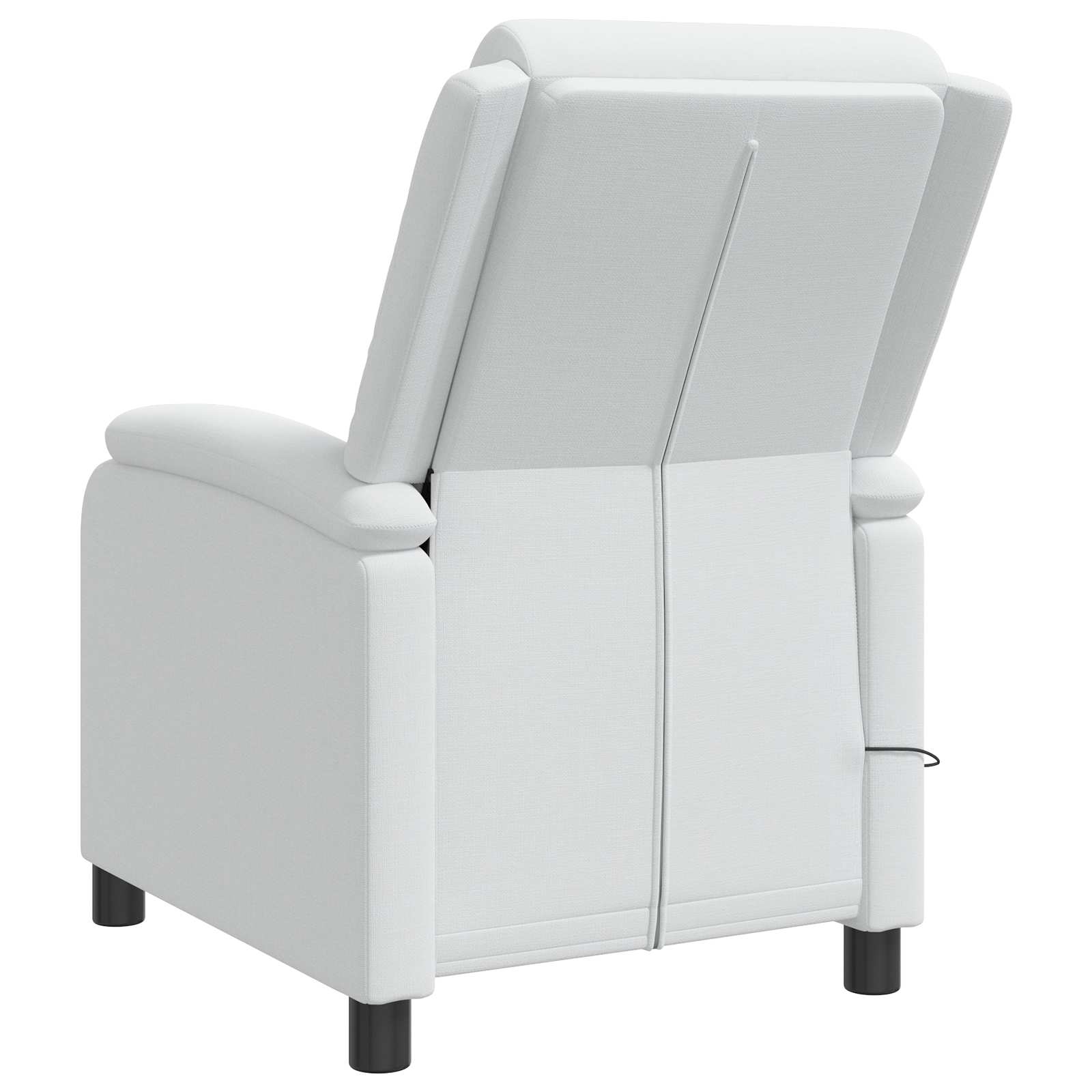 Massage Relaxsessel Weiß Stoff