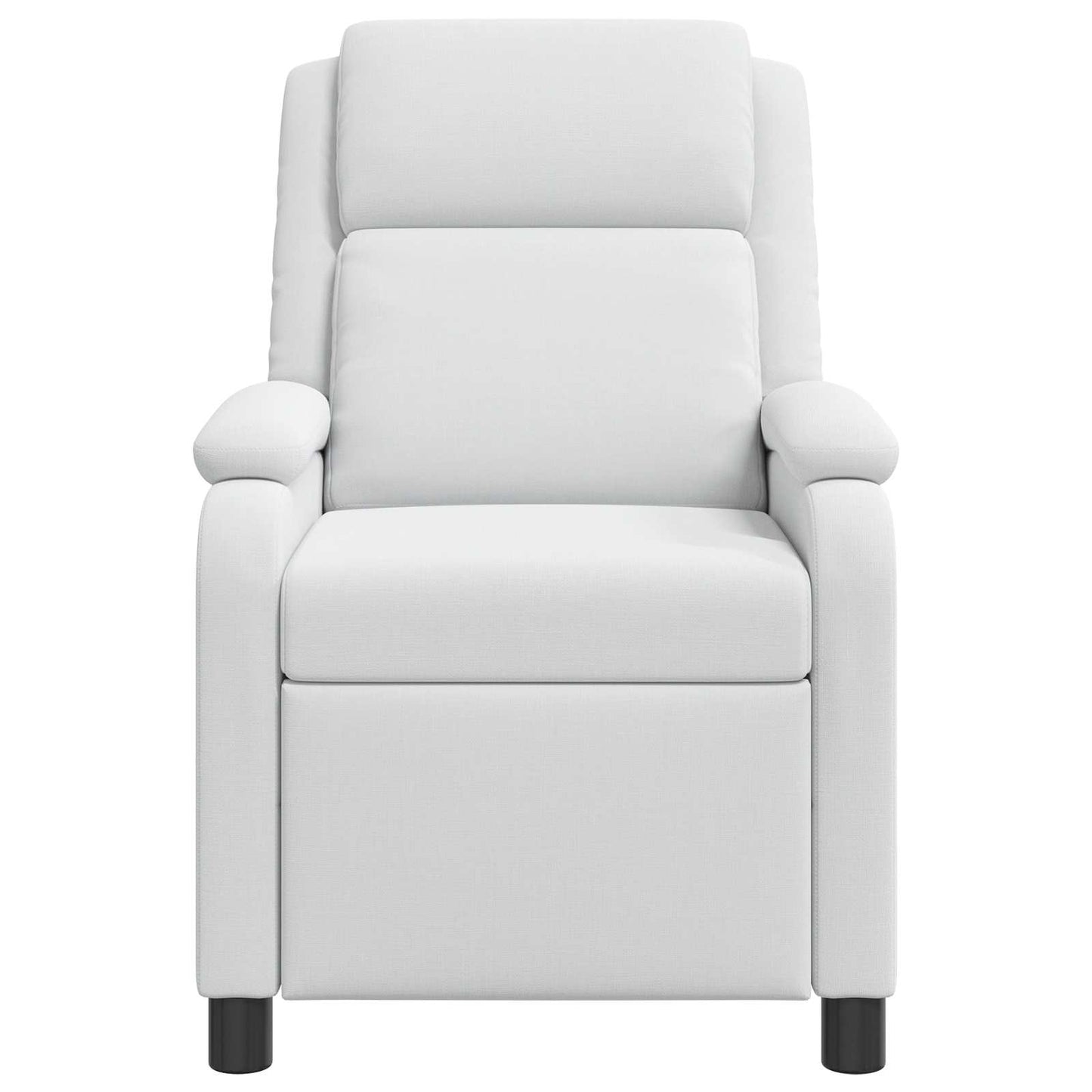 Massage Relaxsessel Weiß Stoff