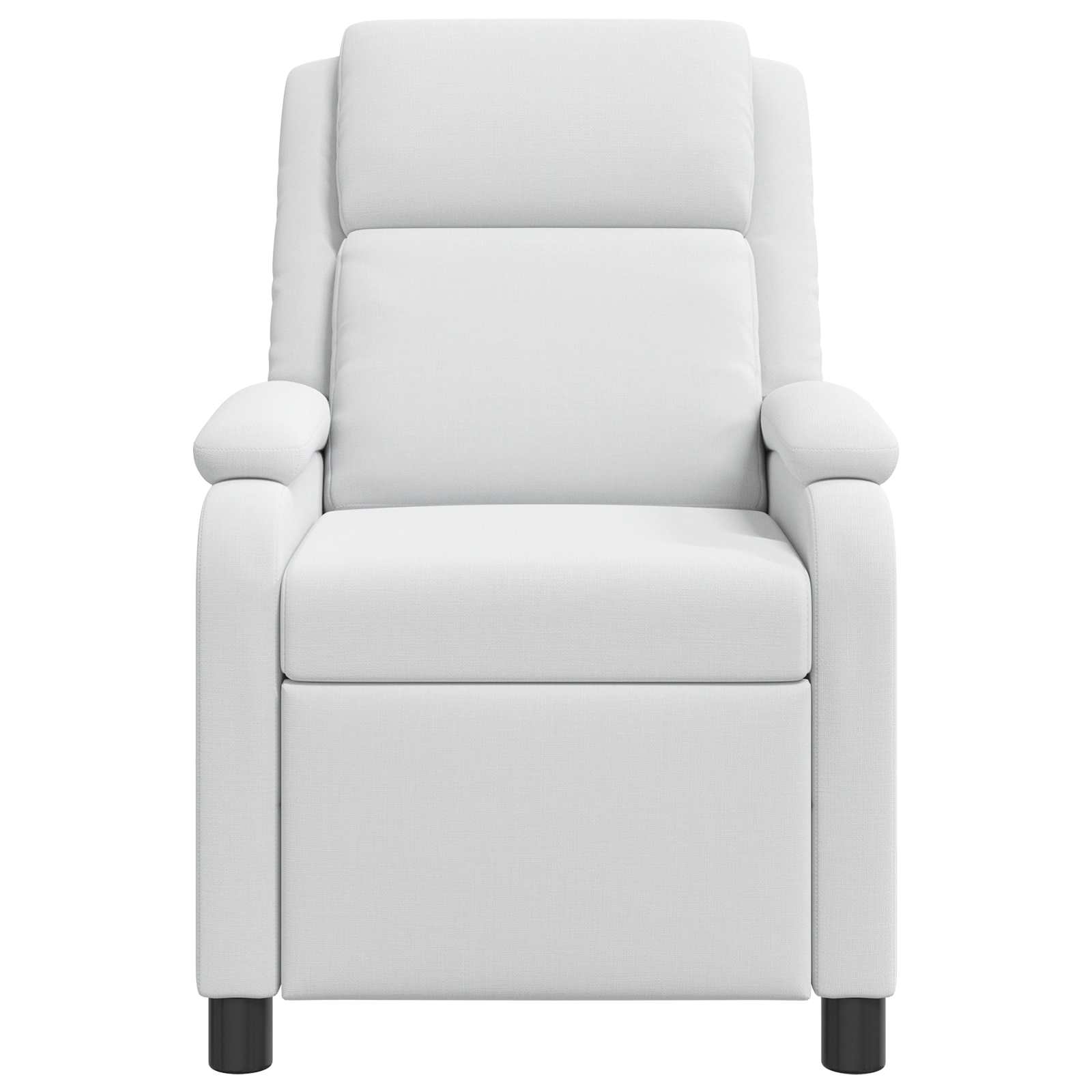 Massage Relaxsessel Weiß Stoff