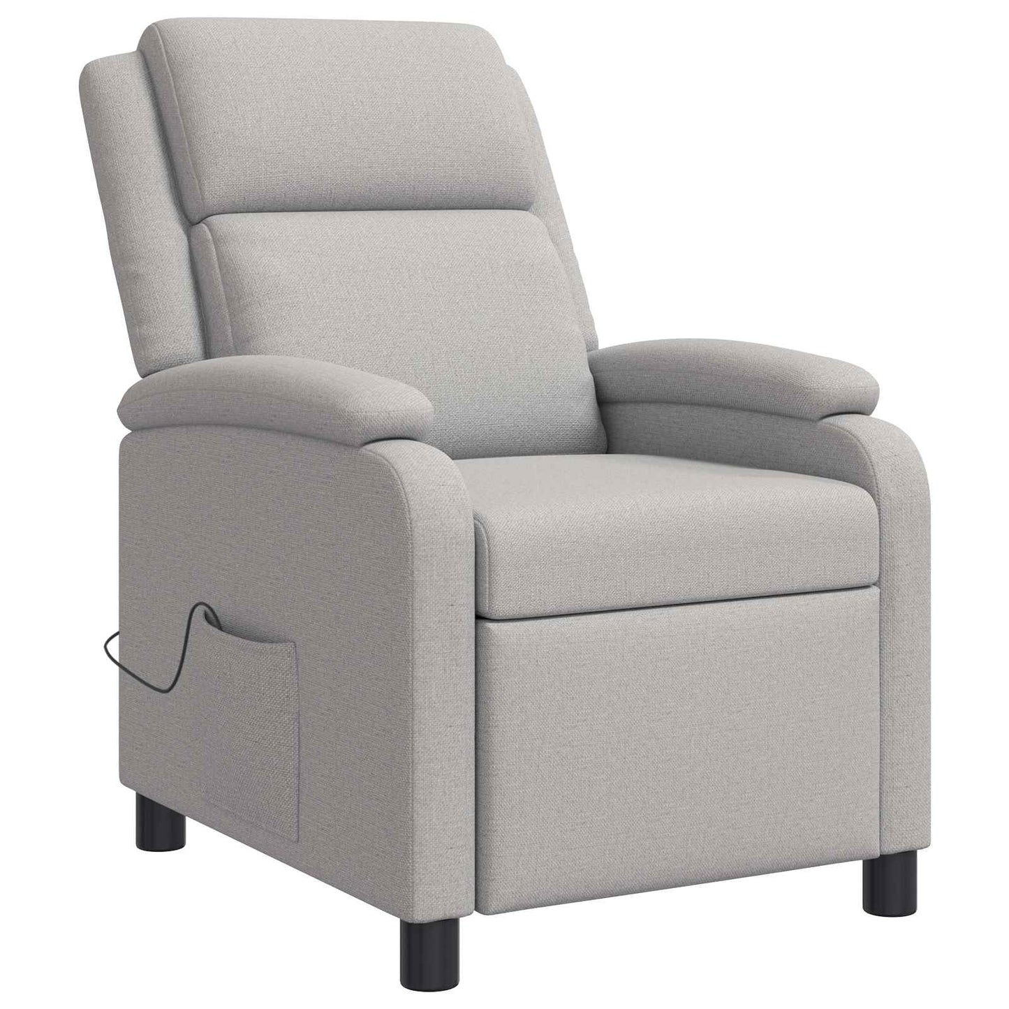Massage Relaxsessel Wolkengrau Stoff