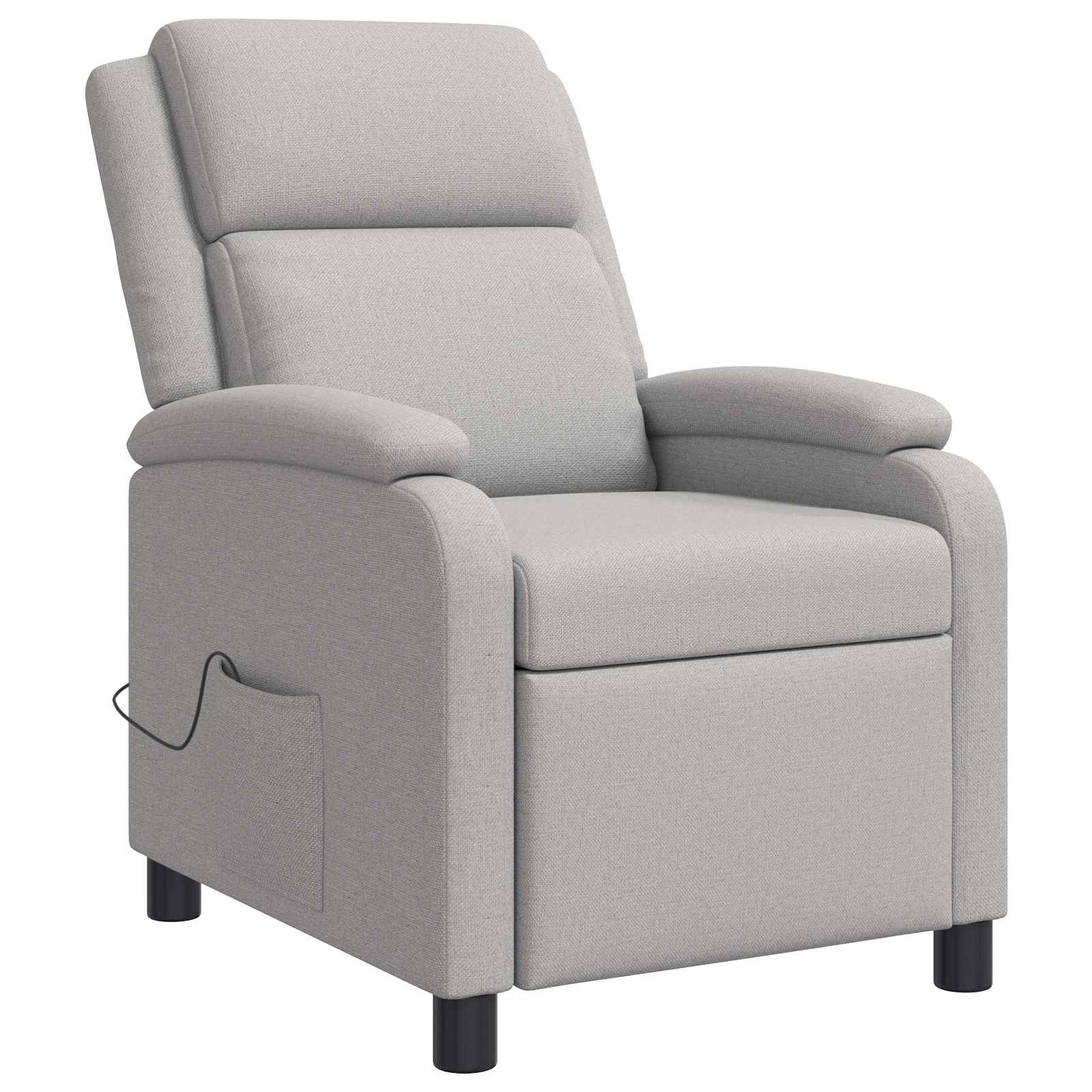 Massage Relaxsessel Wolkengrau Stoff
