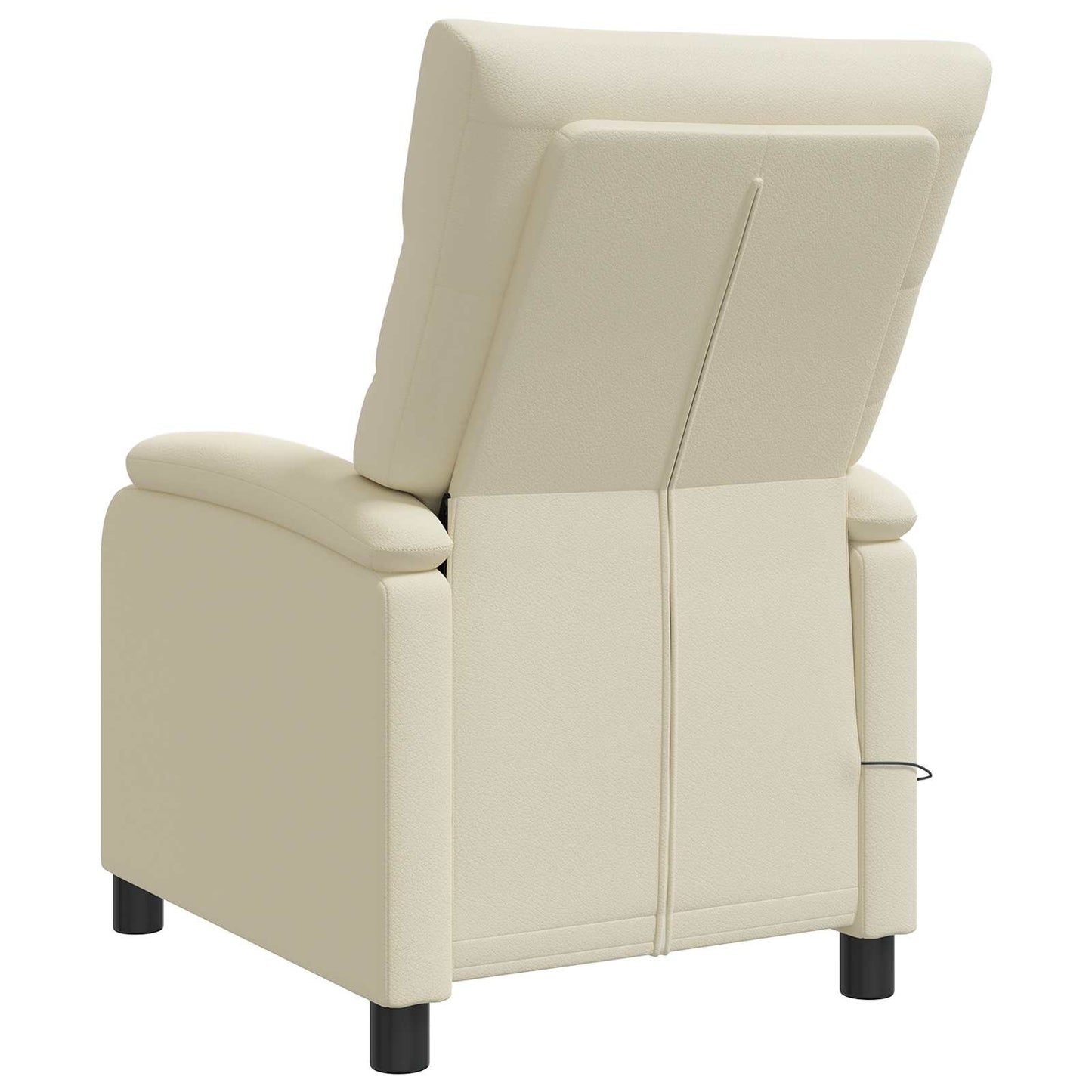 Massage Relaxsessel Creme Kunstleder