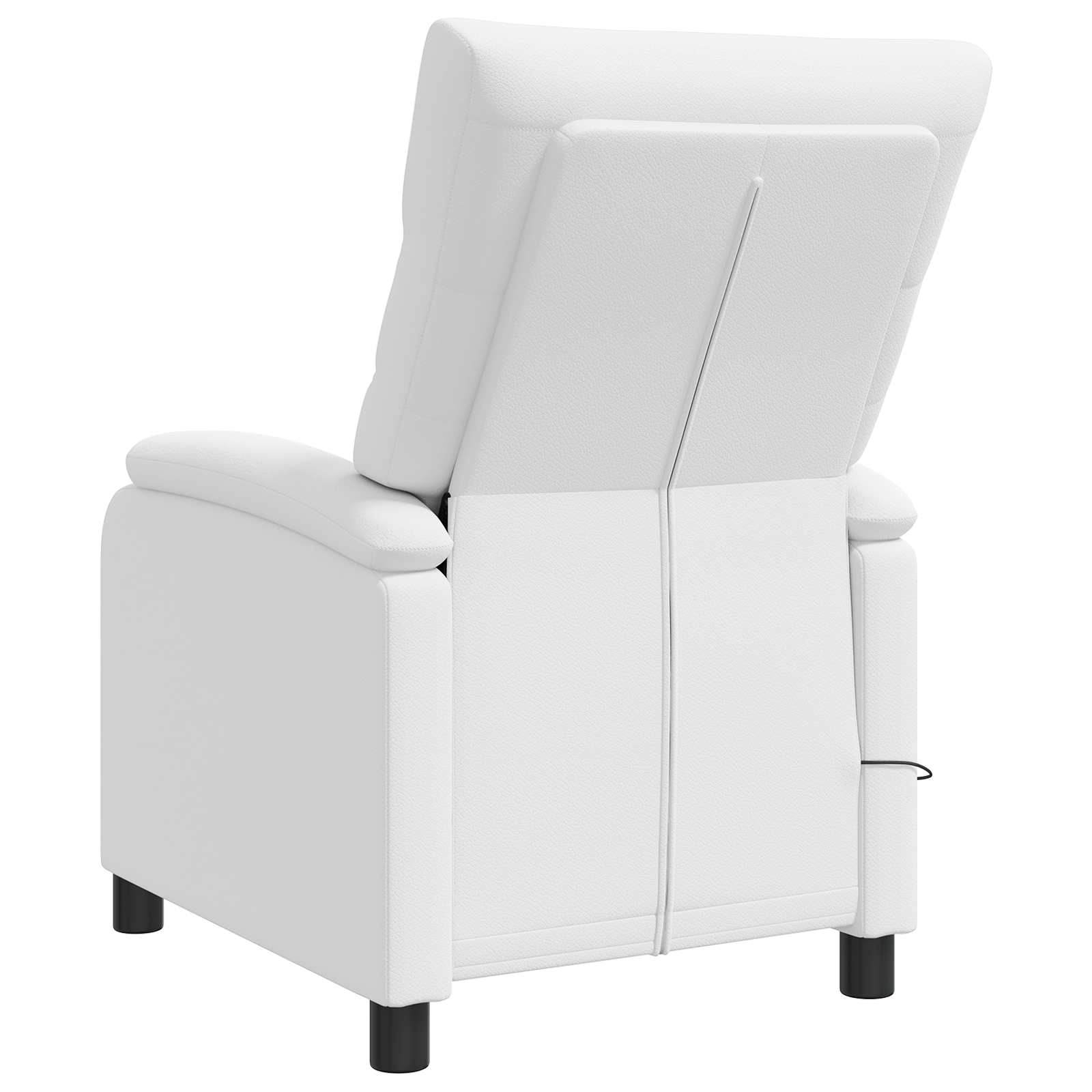 Massage Relaxsessel Weiß Kunstleder