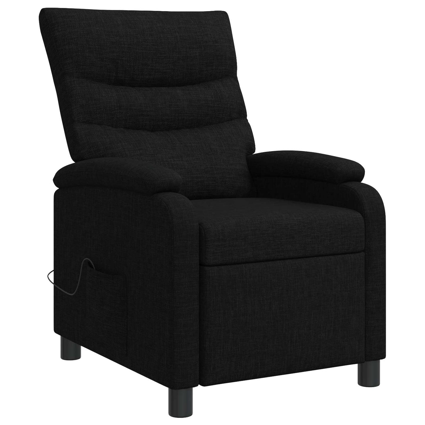 Massage Relaxsessel Schwarz Stoff