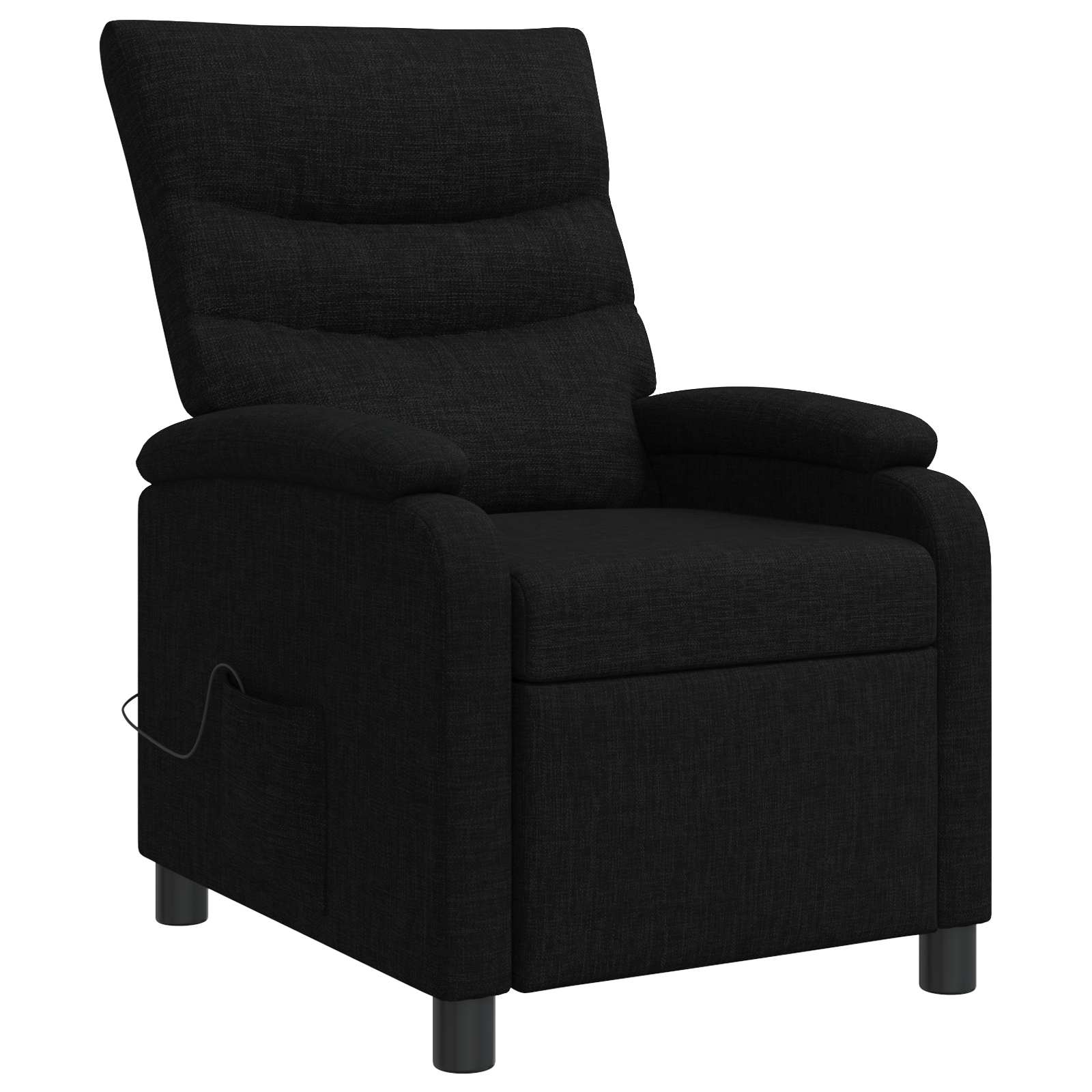 Massage Relaxsessel Schwarz Stoff