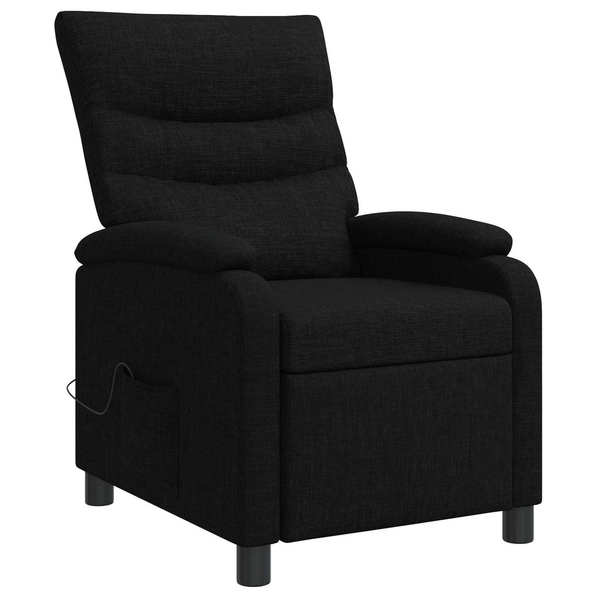 Massage Relaxsessel Schwarz Stoff