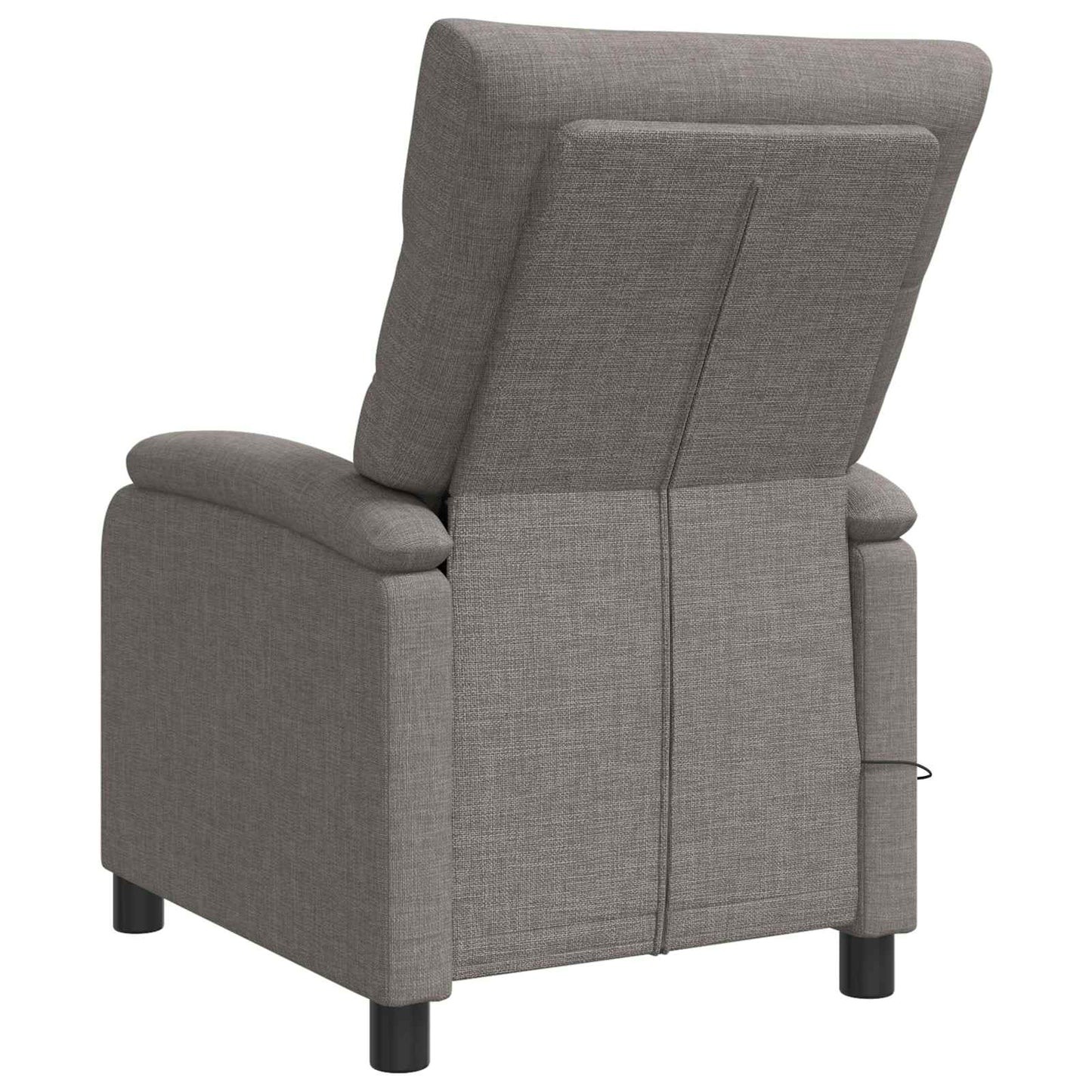 Massage Relaxsessel Taupe Stoff