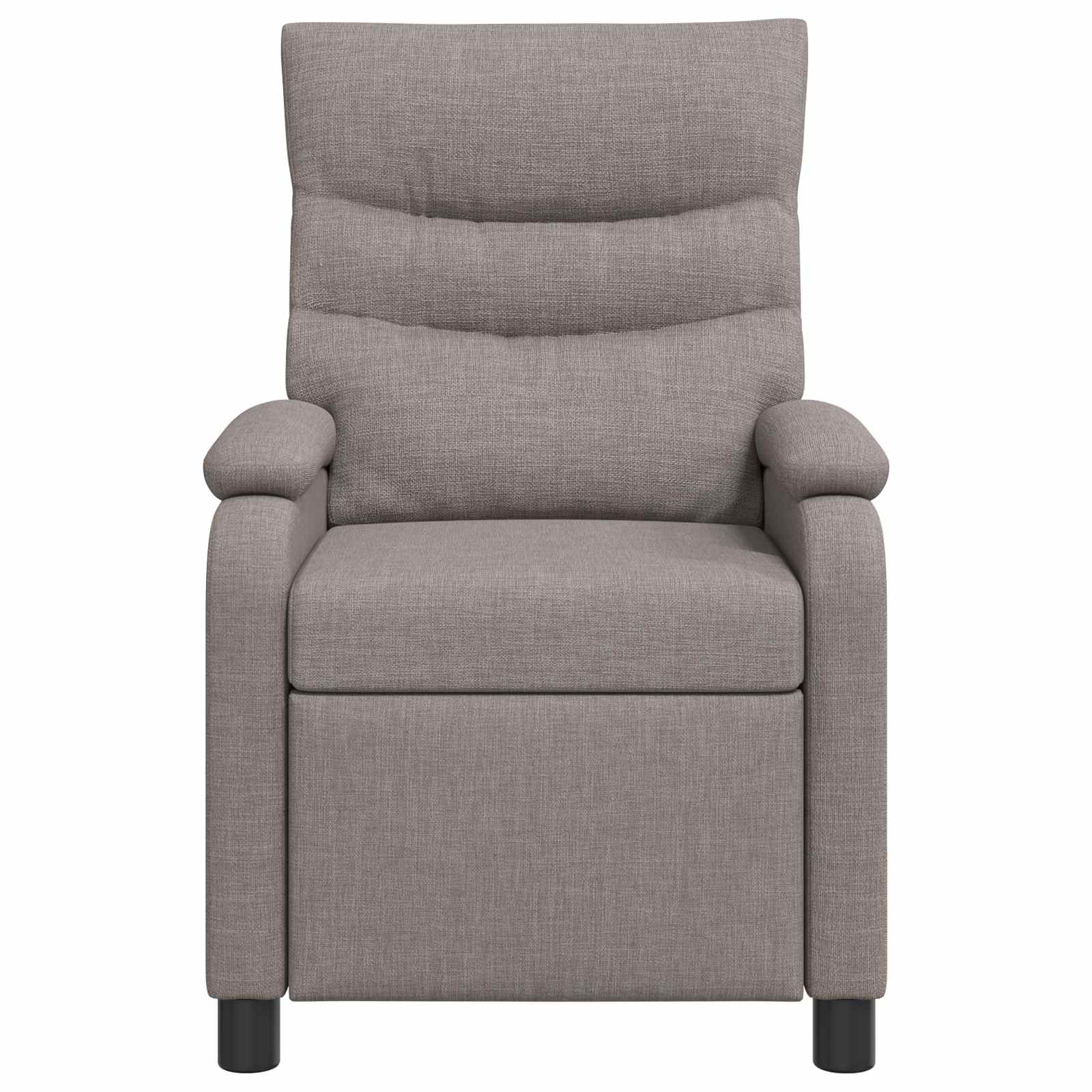 Massage Relaxsessel Taupe Stoff
