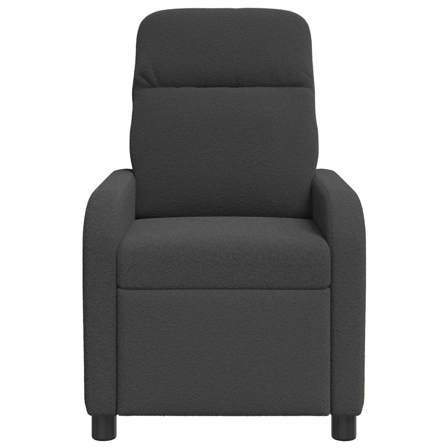 Liegesessel Dunkelgrau Bouclé