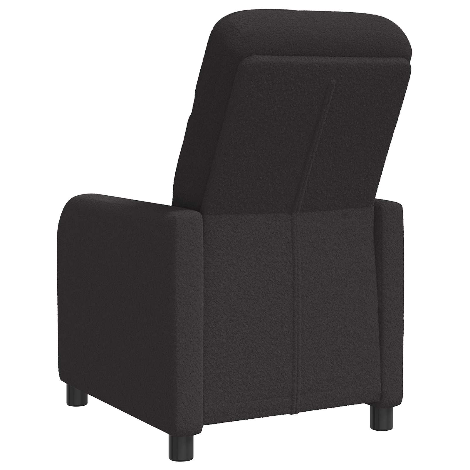 Liegesessel Schwarz Bouclé