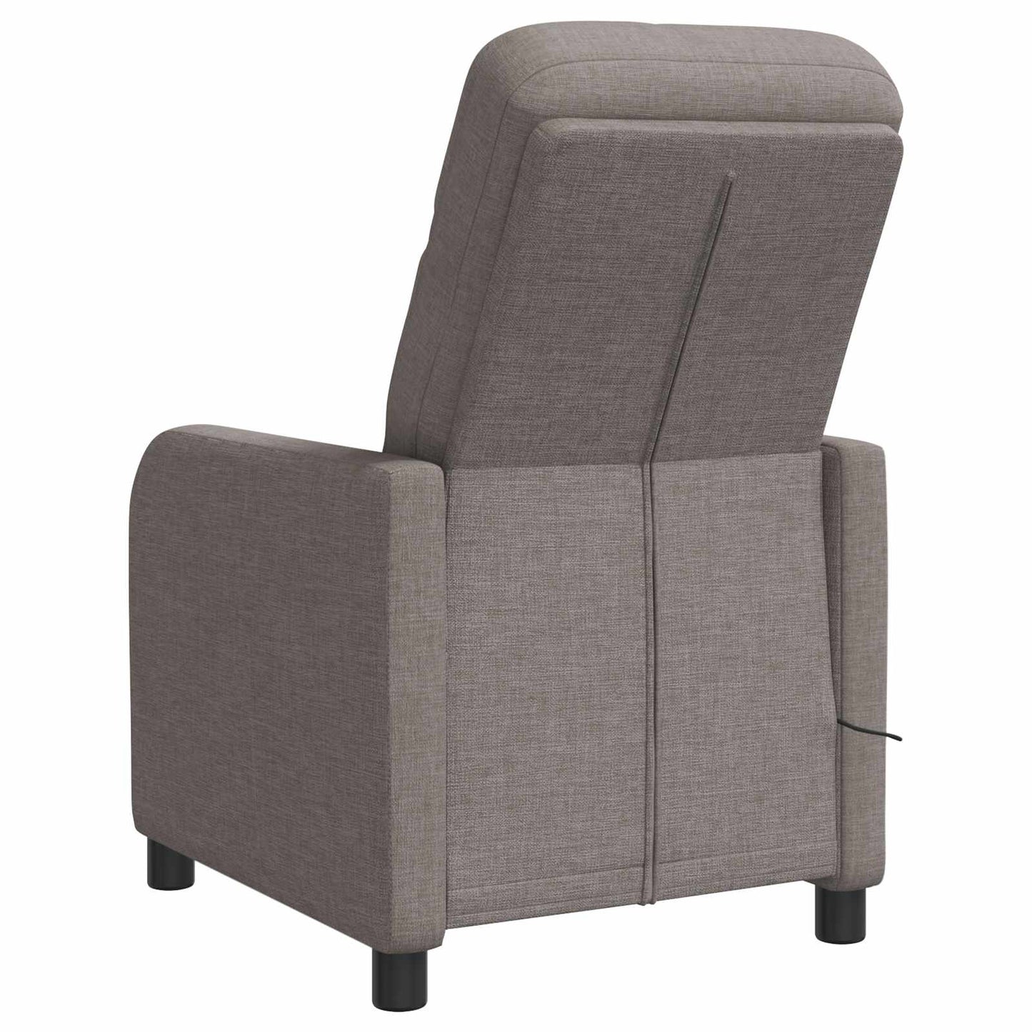 Massage Relaxsessel Taupe Stoff