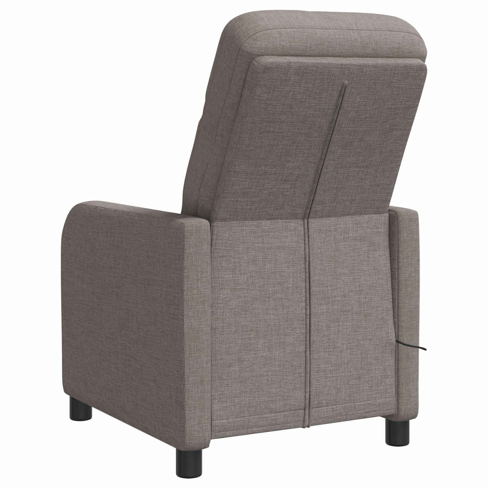 Massage Relaxsessel Taupe Stoff