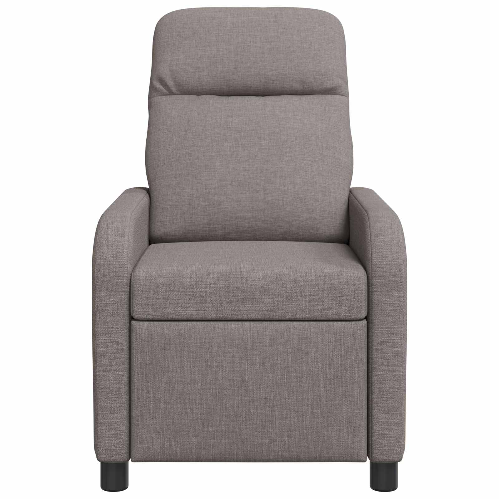 Massage Relaxsessel Taupe Stoff