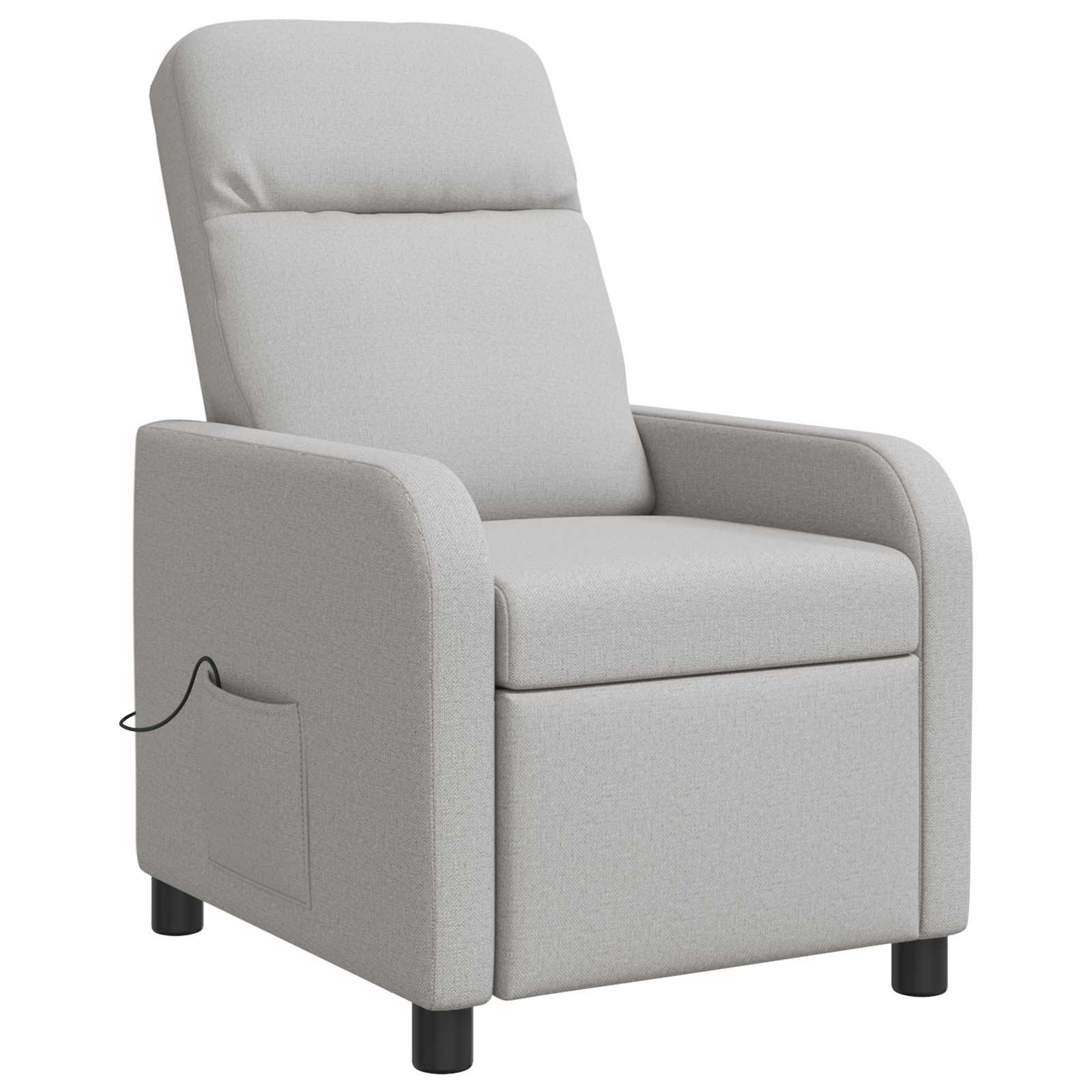 Massage Relaxsessel Wolkengrau Stoff