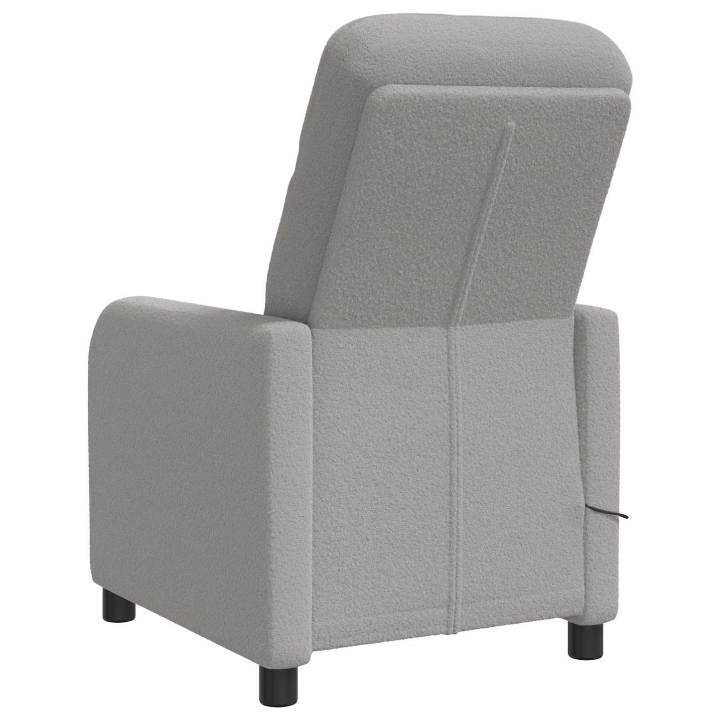 Massage Relaxsessel Hellgrau Bouclé