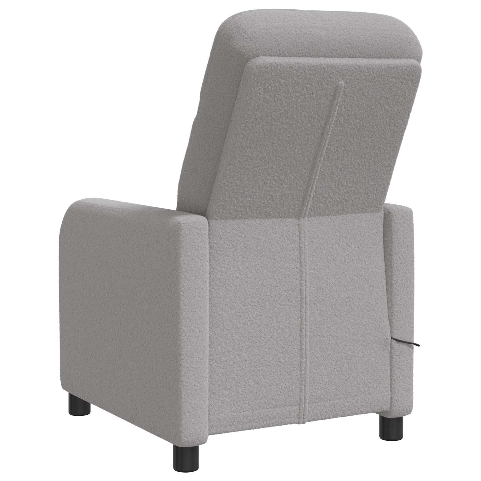 Massage Relaxsessel Hellgrau Bouclé