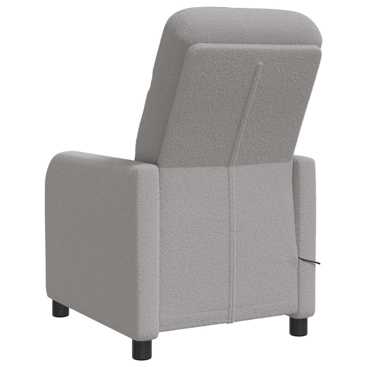 Massage Relaxsessel Hellgrau Bouclé