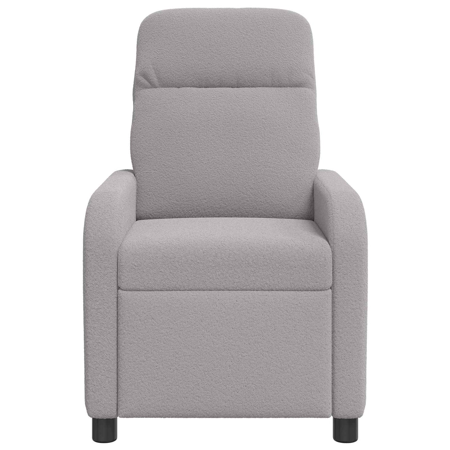Massage Relaxsessel Hellgrau Bouclé