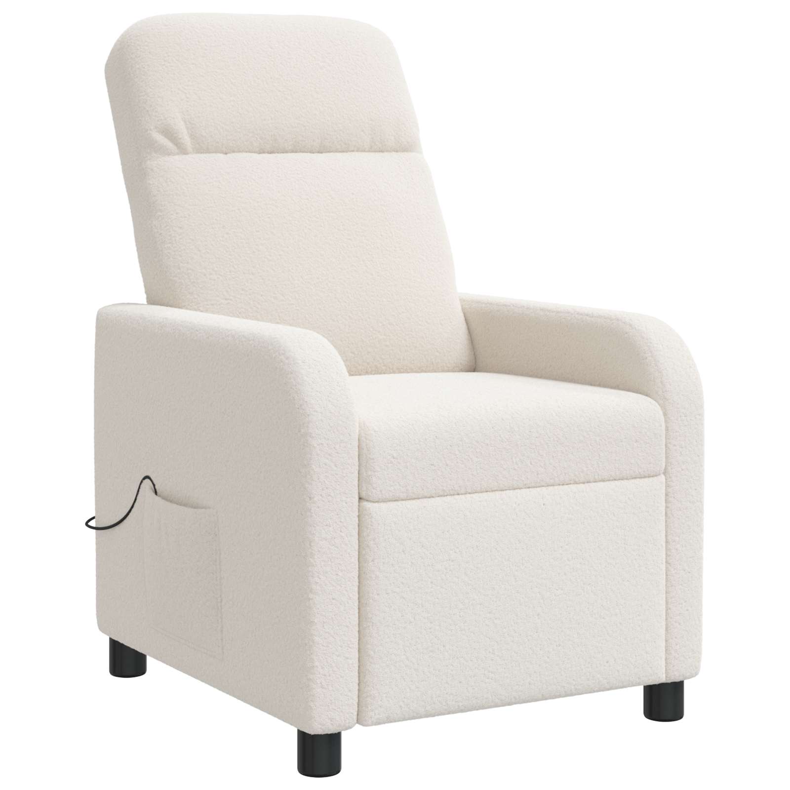 Massage Relaxsessel Creme Bouclé