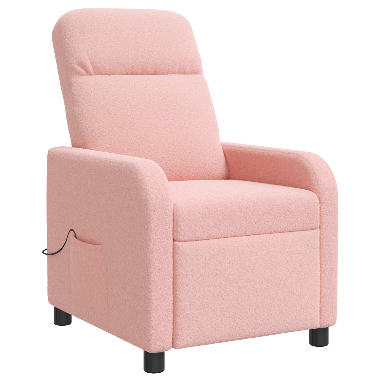 Massage Relaxsessel Rosa Bouclé
