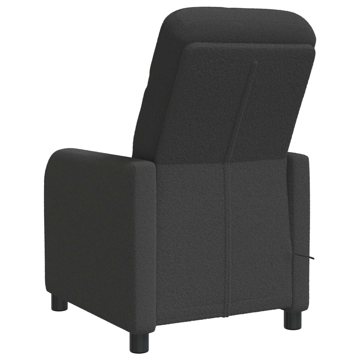 Massage Relaxsessel Dunkelgrau Bouclé