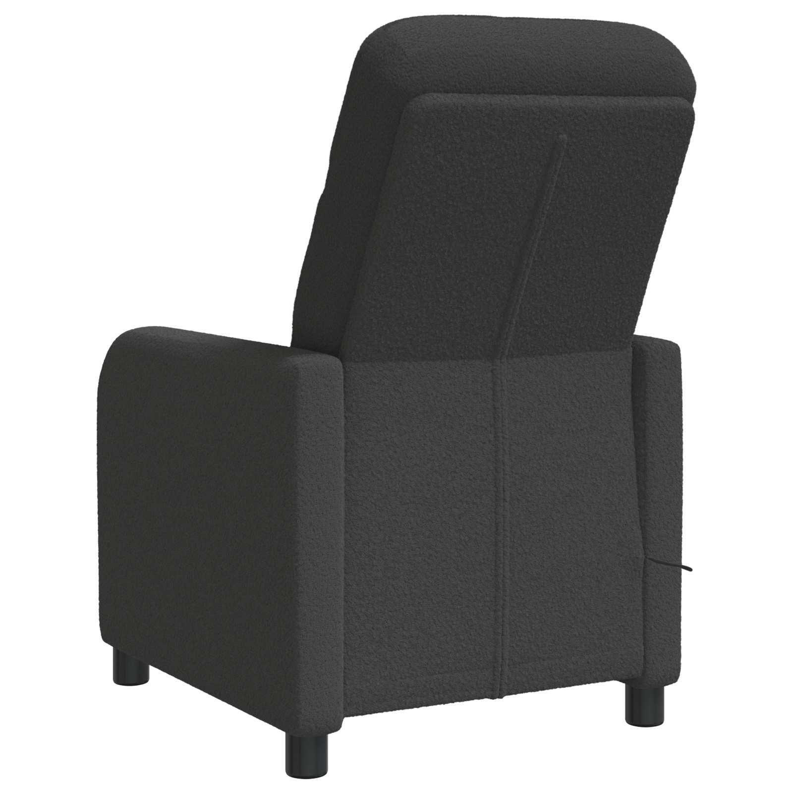 Massage Relaxsessel Dunkelgrau Bouclé