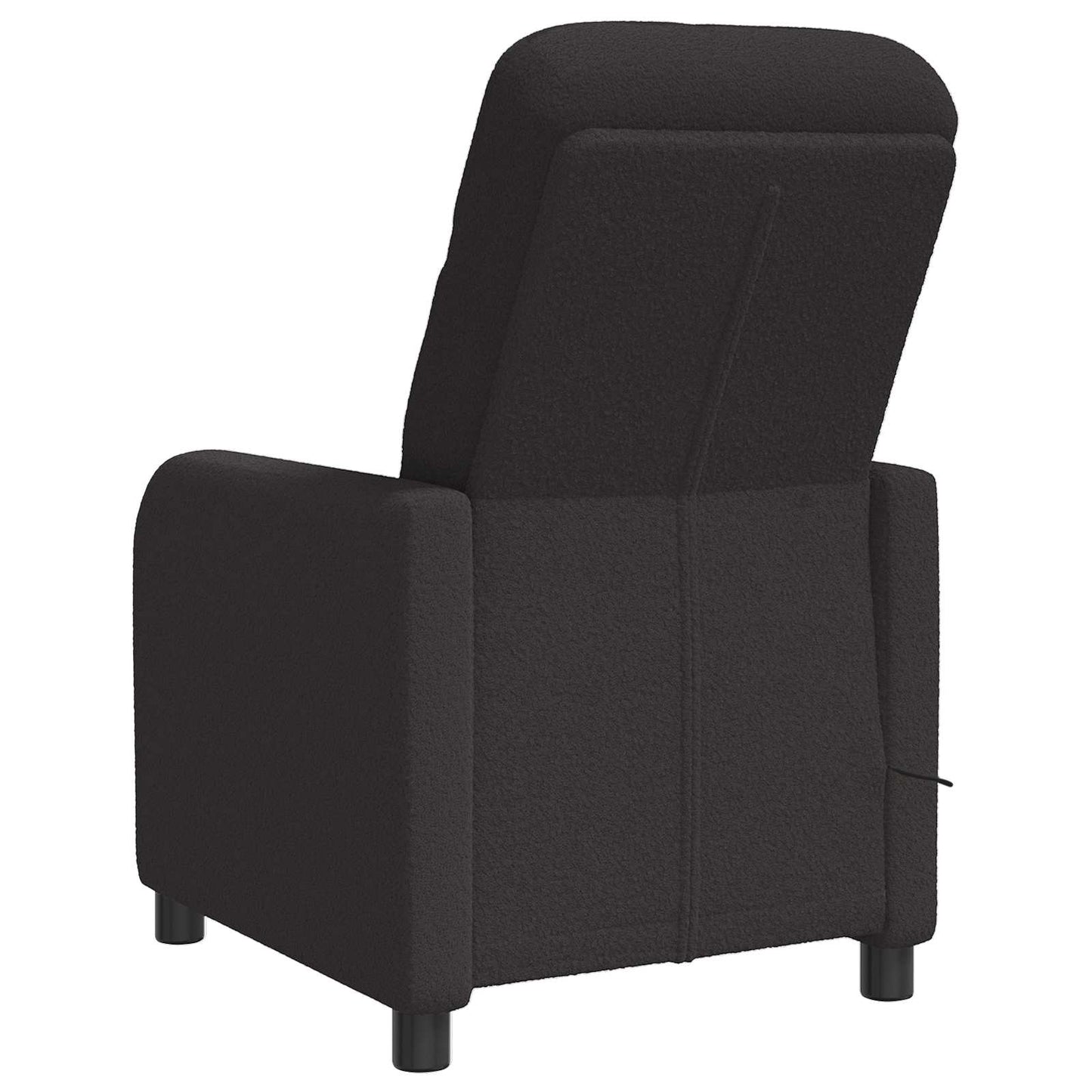 Massage Relaxsessel Schwarz Bouclé