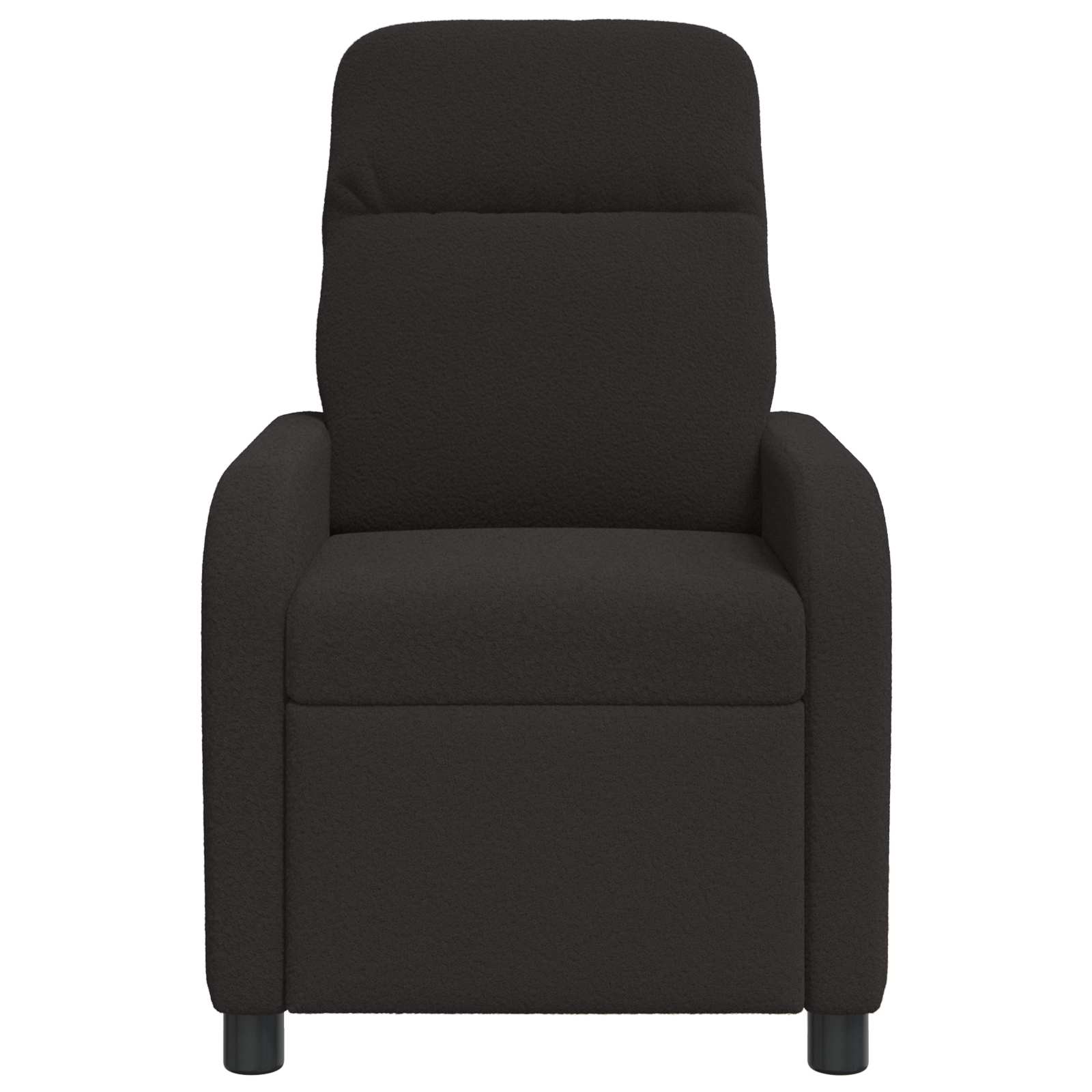 Massage Relaxsessel Schwarz Bouclé