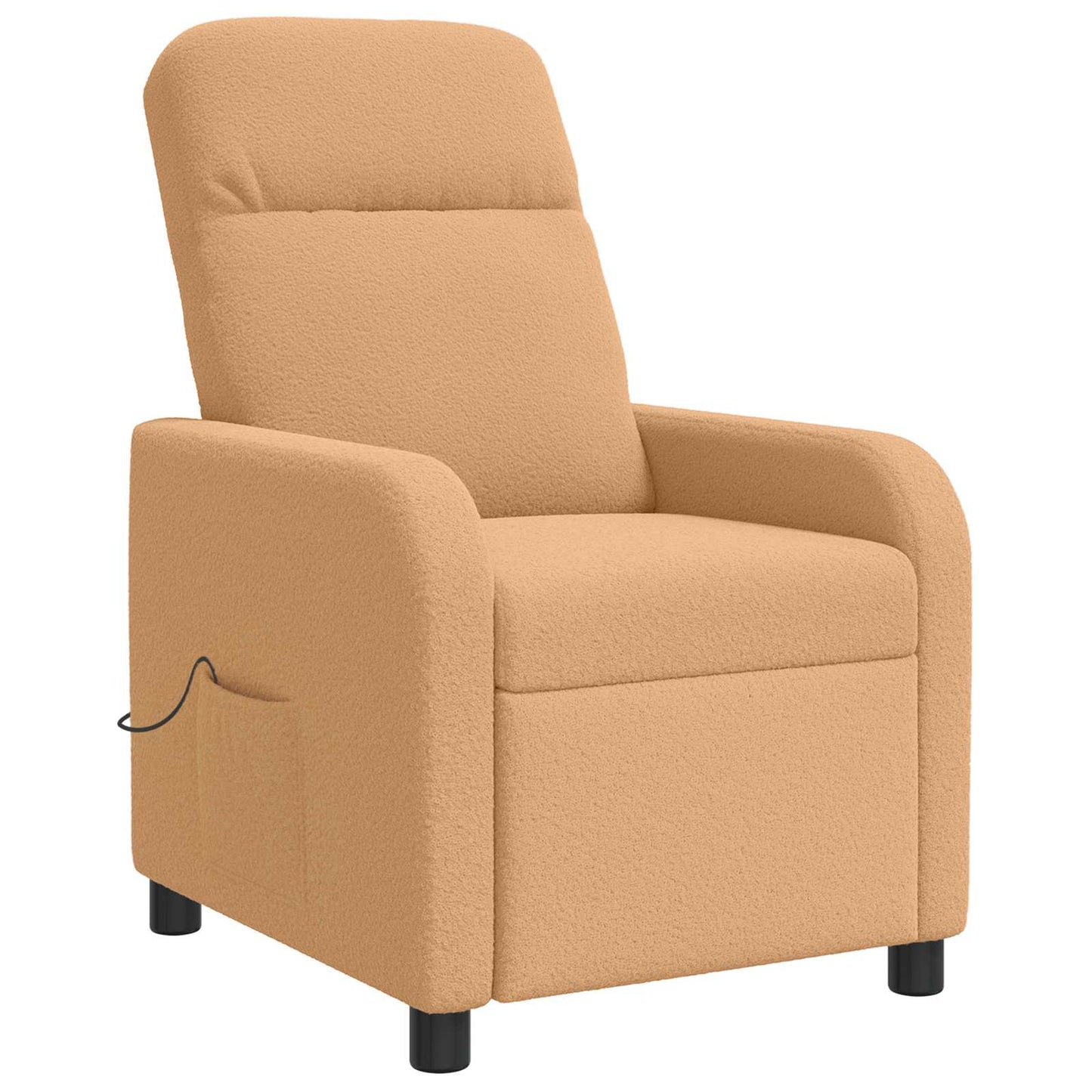 Massage Relaxsessel Beige Bouclé