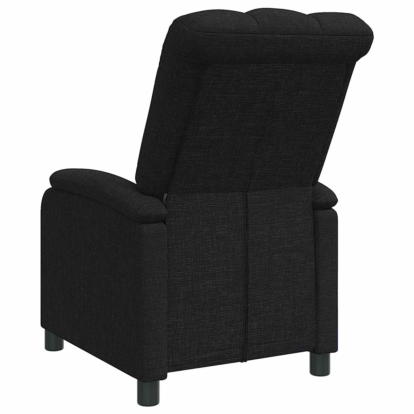 Liegesessel Schwarz Stoff