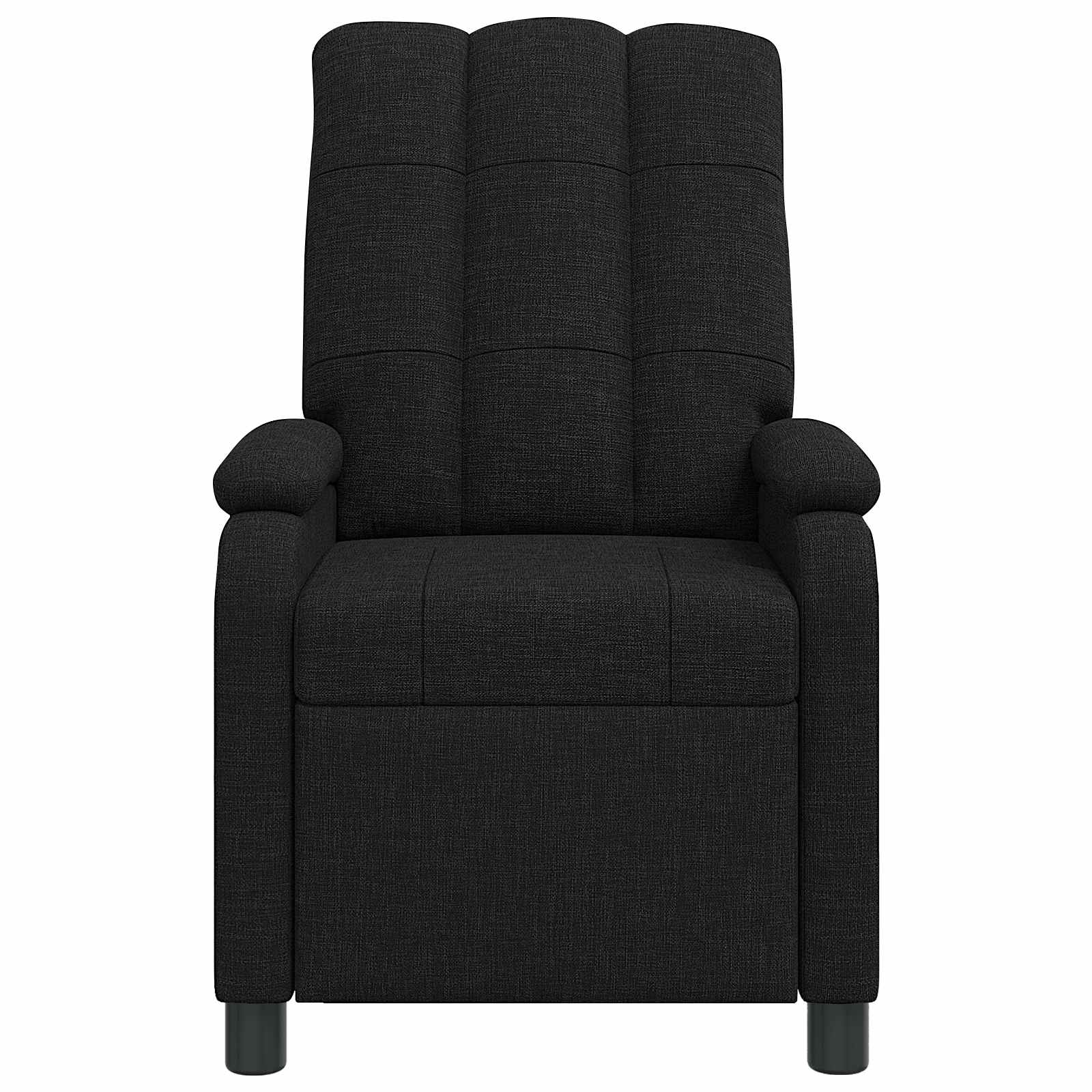 Liegesessel Schwarz Stoff