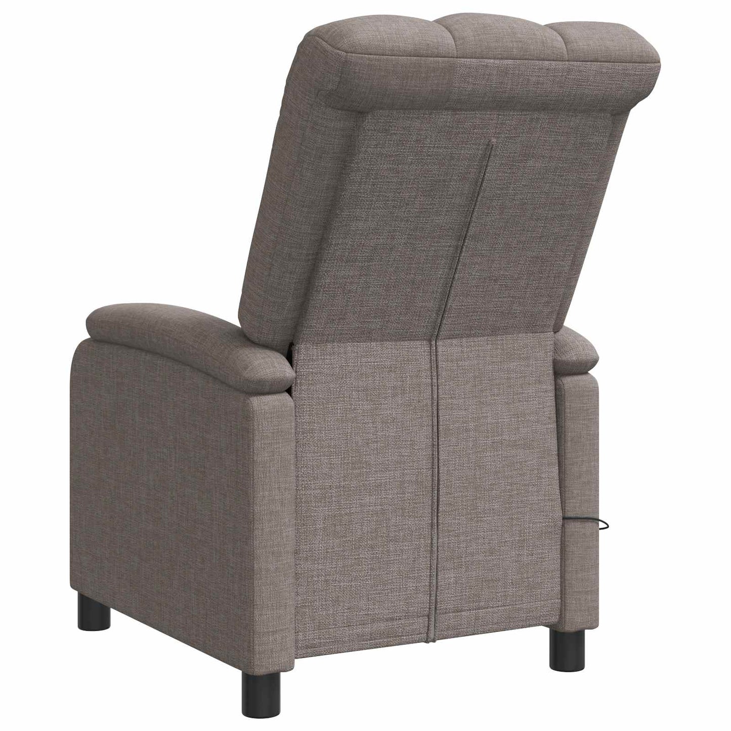 Massage Relaxsessel Taupe Stoff
