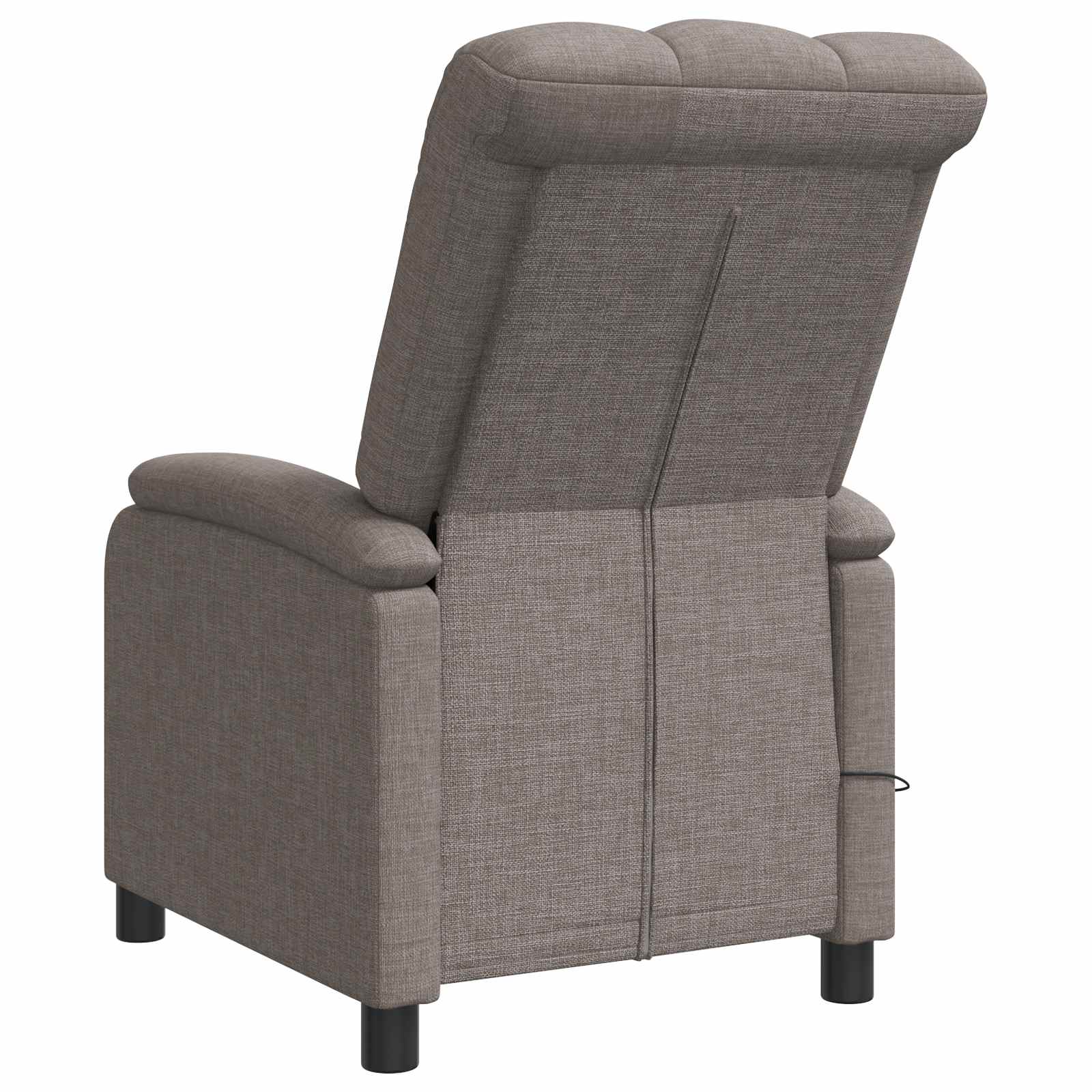 Massage Relaxsessel Taupe Stoff
