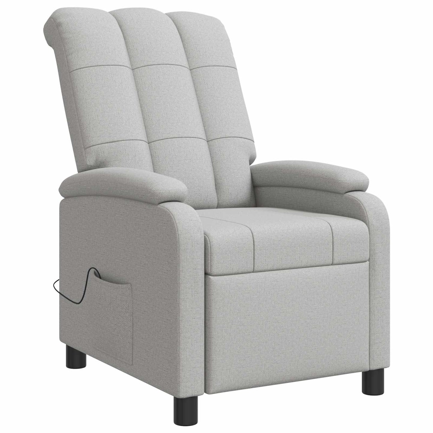 Massage Relaxsessel Wolkengrau Stoff